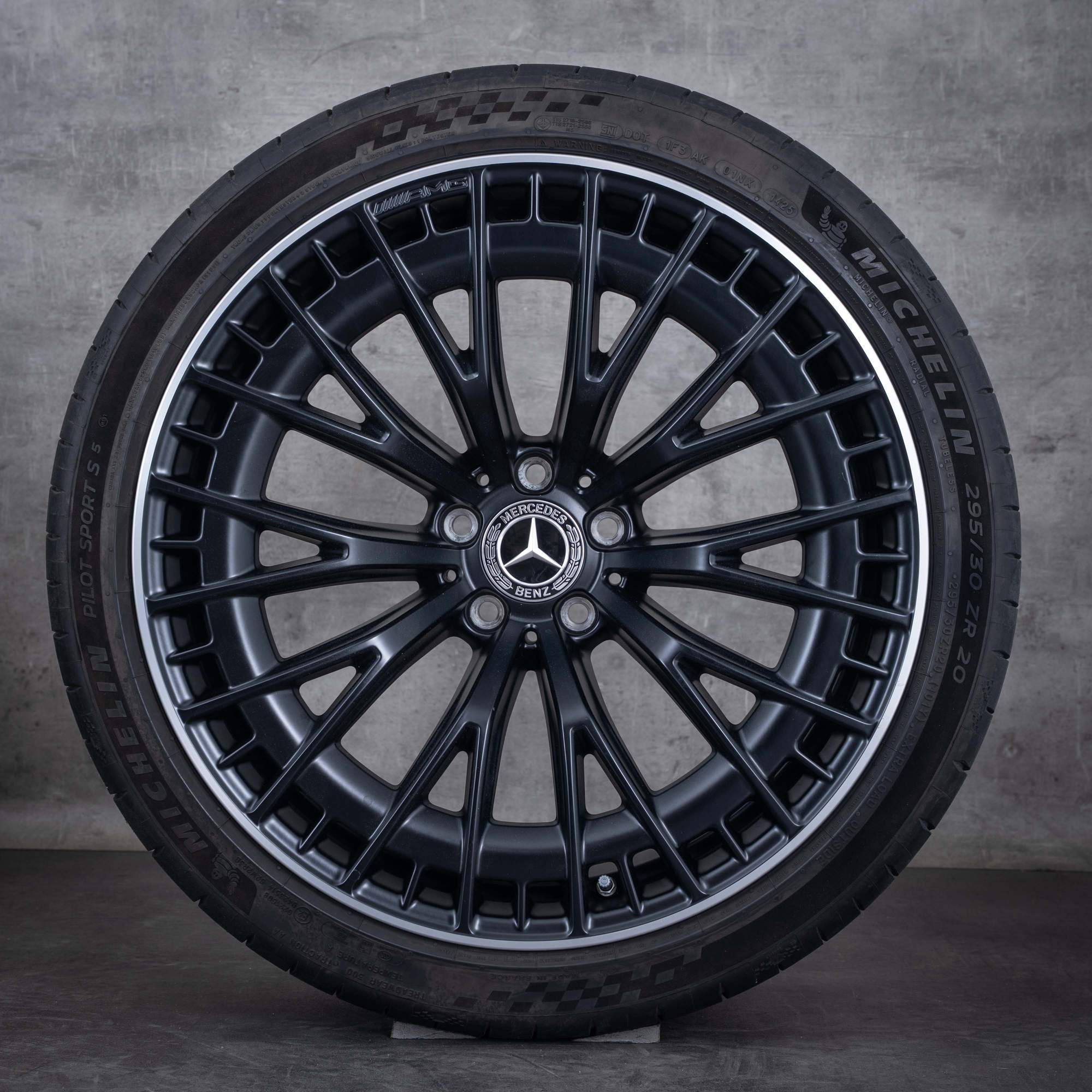 Llantas originales Mercedes Benz CLE 53 AMG 20 pulgadas C236 A236 4Matic ruedas de verano A2364012900 A2364013000 negro mate pulido
