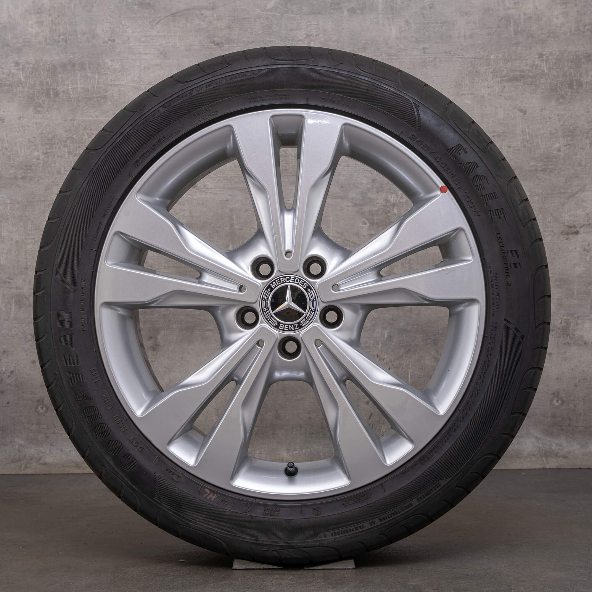 OEM Mercedes Benz V-Class rims 18 inch W447 Vito Viano summer wheels A4474010501 silver