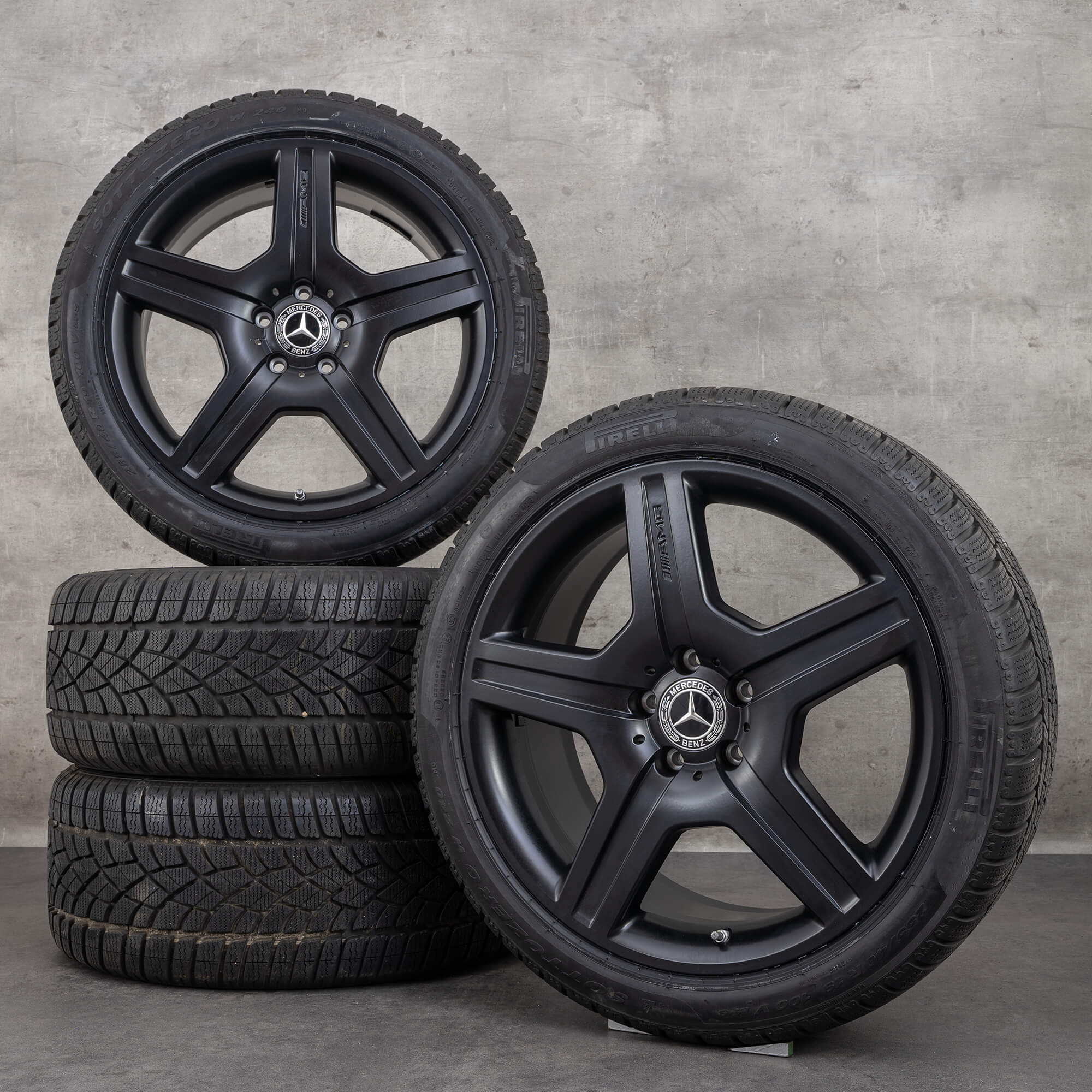 OEM AMG Mercedes Benz S-Class CL winter wheels 19 inch W221 C216 A2214012602 black matt