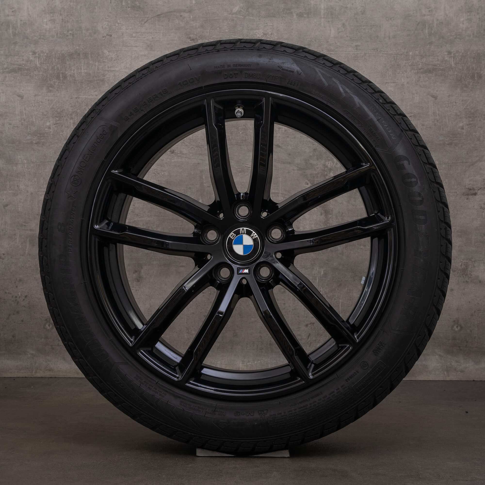 Original BMW 5er 8er Felgen 18 Zoll G30 G31 G14 G15 G16 Winterräder 8747407 Styling 662 M schwarz