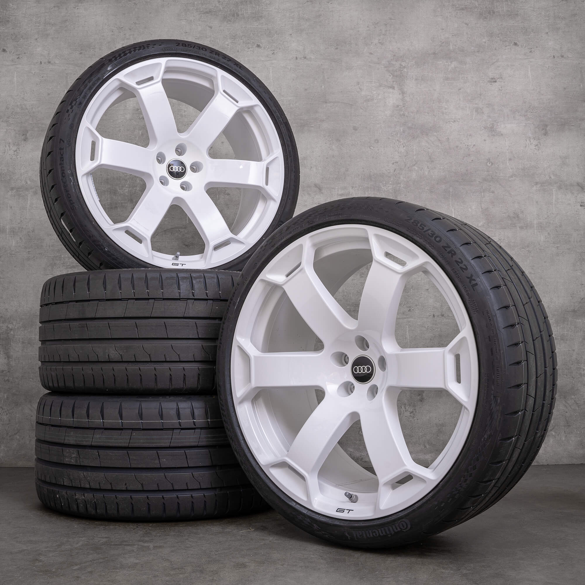Original Audi RS6 RS7 GT roues d'été 22 pouces 4K C8 jantes rétro 4K0601025EB blanc