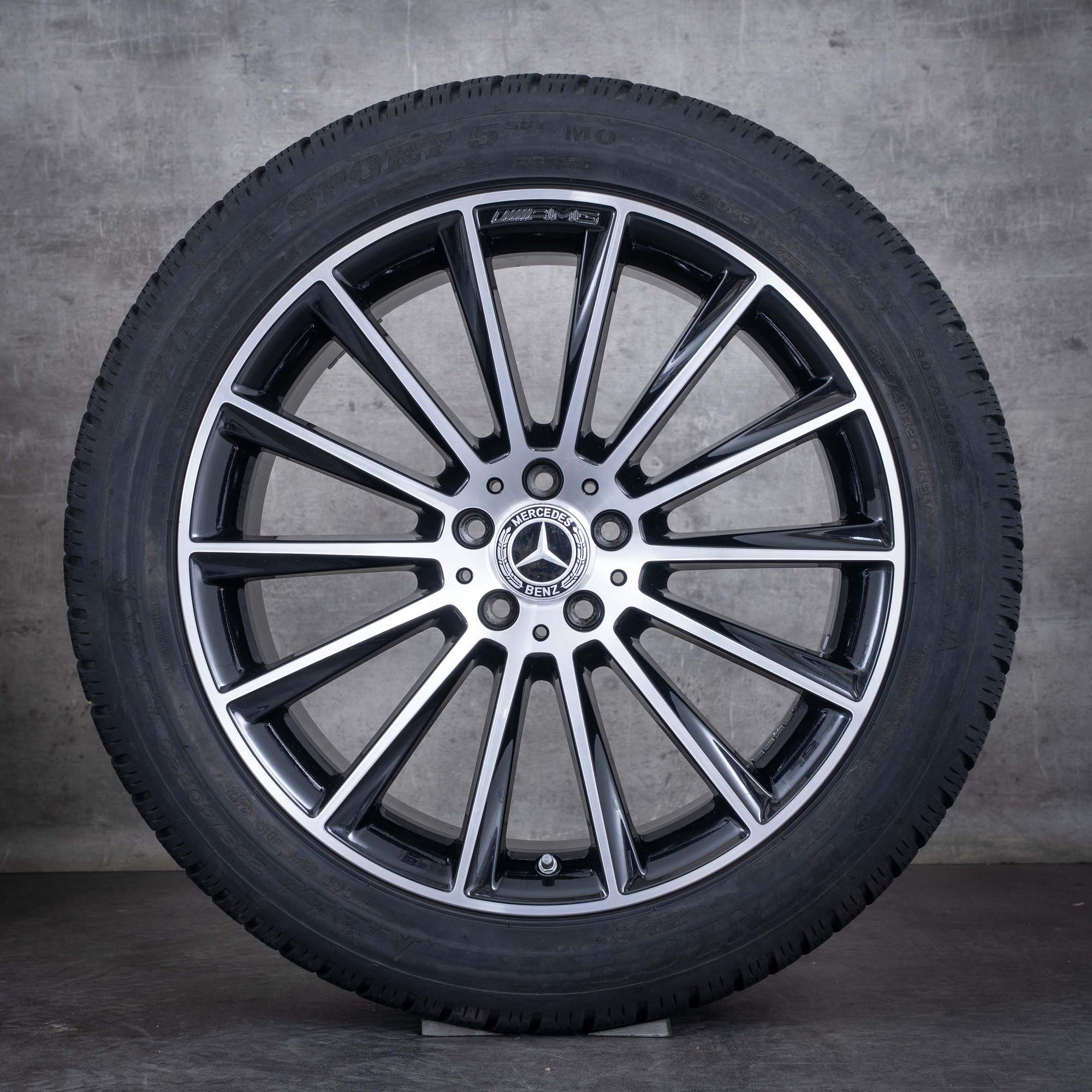 Original Mercedes Benz GLC 43 AMG Winterräder 20 Zoll X253 C253 Felgen A2534011900 A2534012700 schwarz glanzgedreht