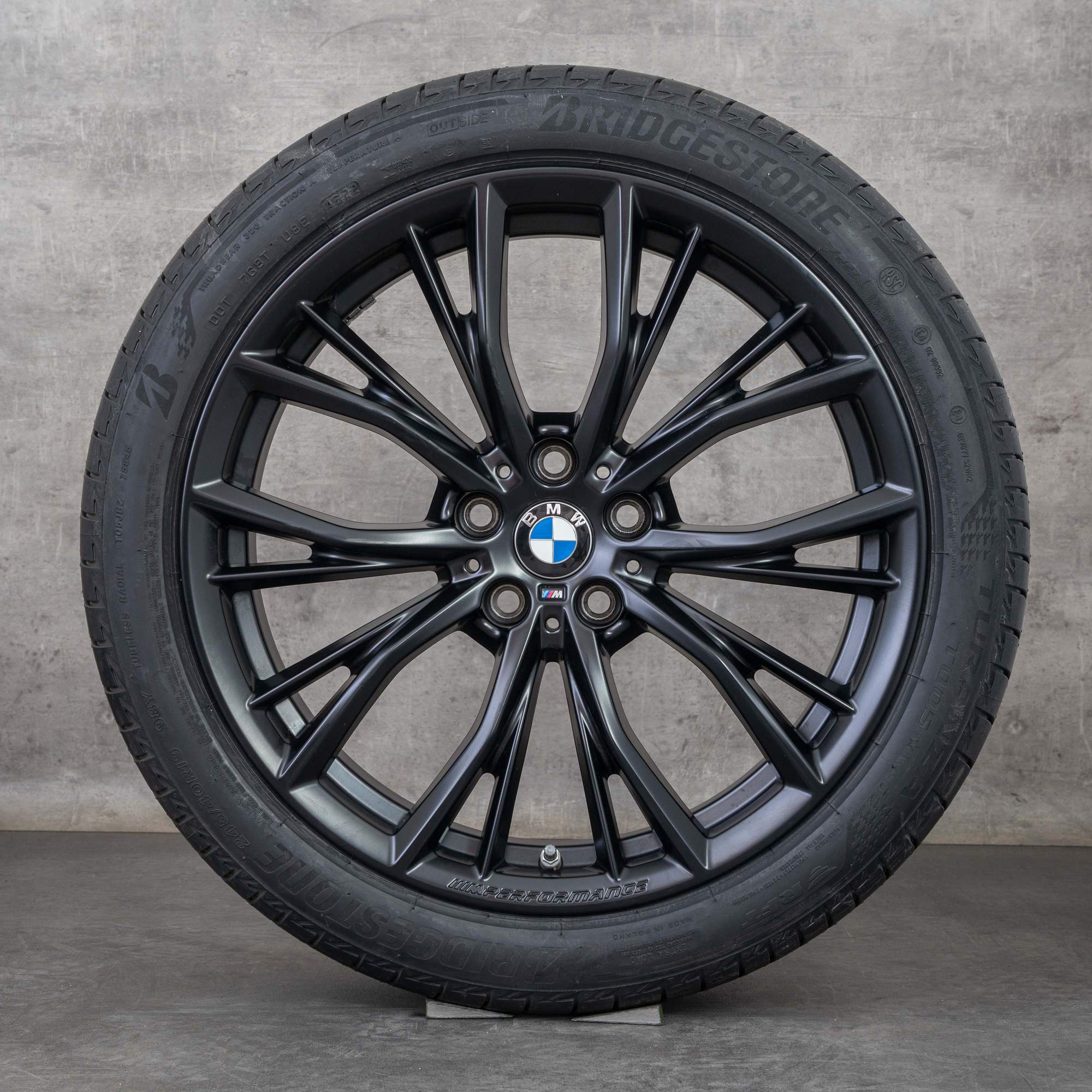 Original BMW 5er Felgen 19 Zoll G30 G31 Sommerräder Styling 786 M Felgen 6885455 6885456 schwarz matt