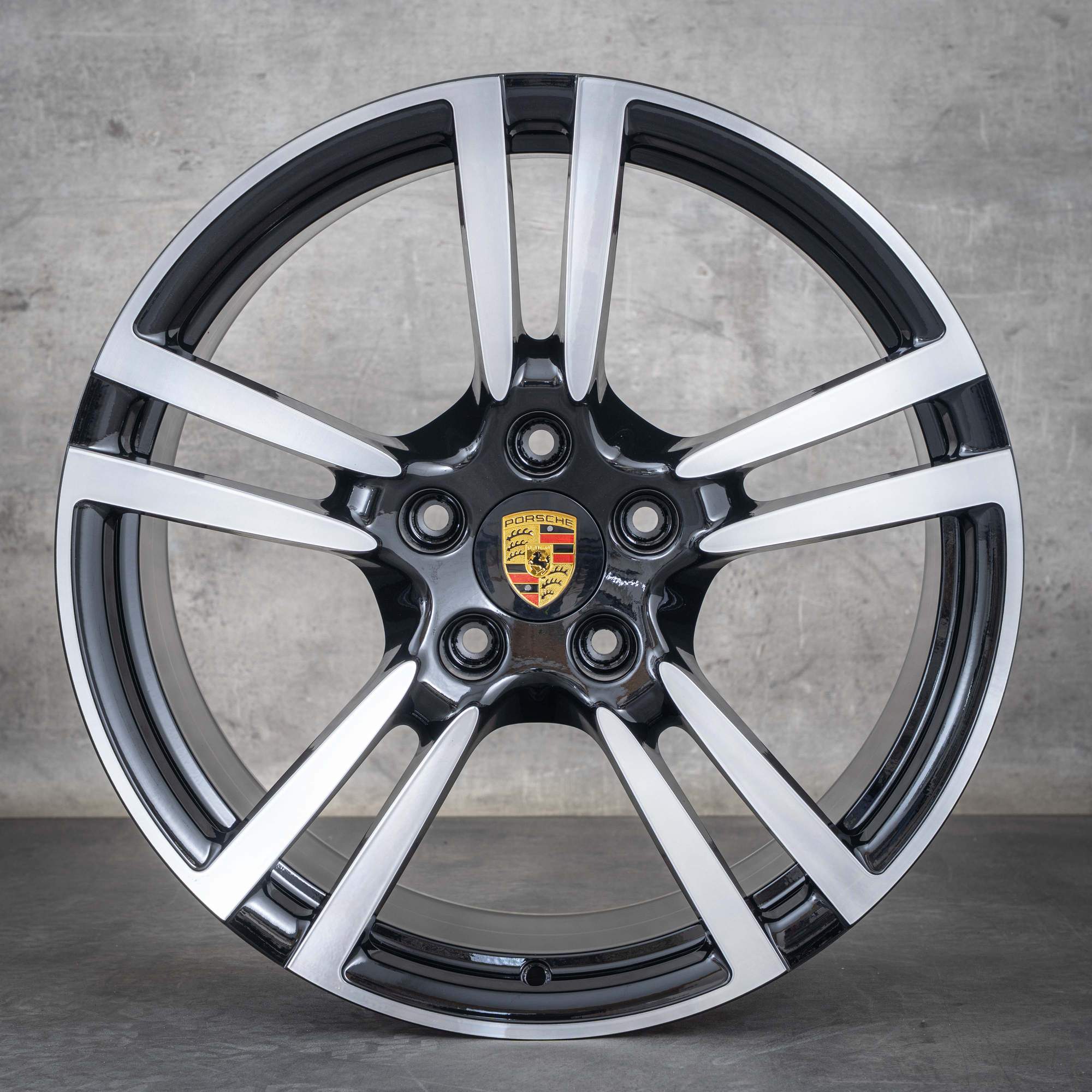 Oryginał Porsche Panamera 970 Felgi 20 cali G1 97036217806 97036219204 Turbo II Koła czarne polerowane NOWOŚĆ
