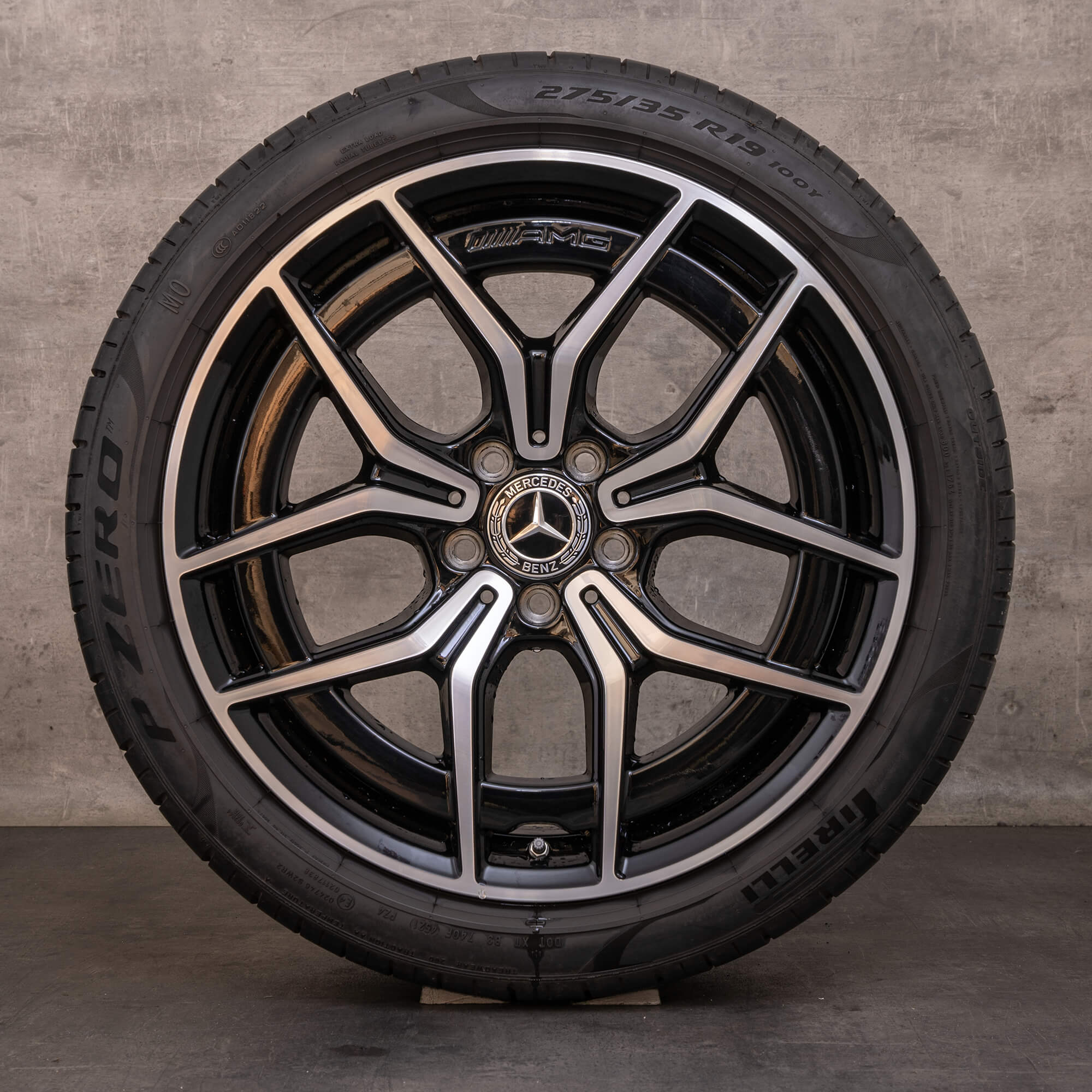 Orijinal Mercedes Benz E-Serisi AMG kış jant lastik 19 inç W213 S213 C238 A238 jantlar A2134016500 A2134016600 siyah parlak tornalı