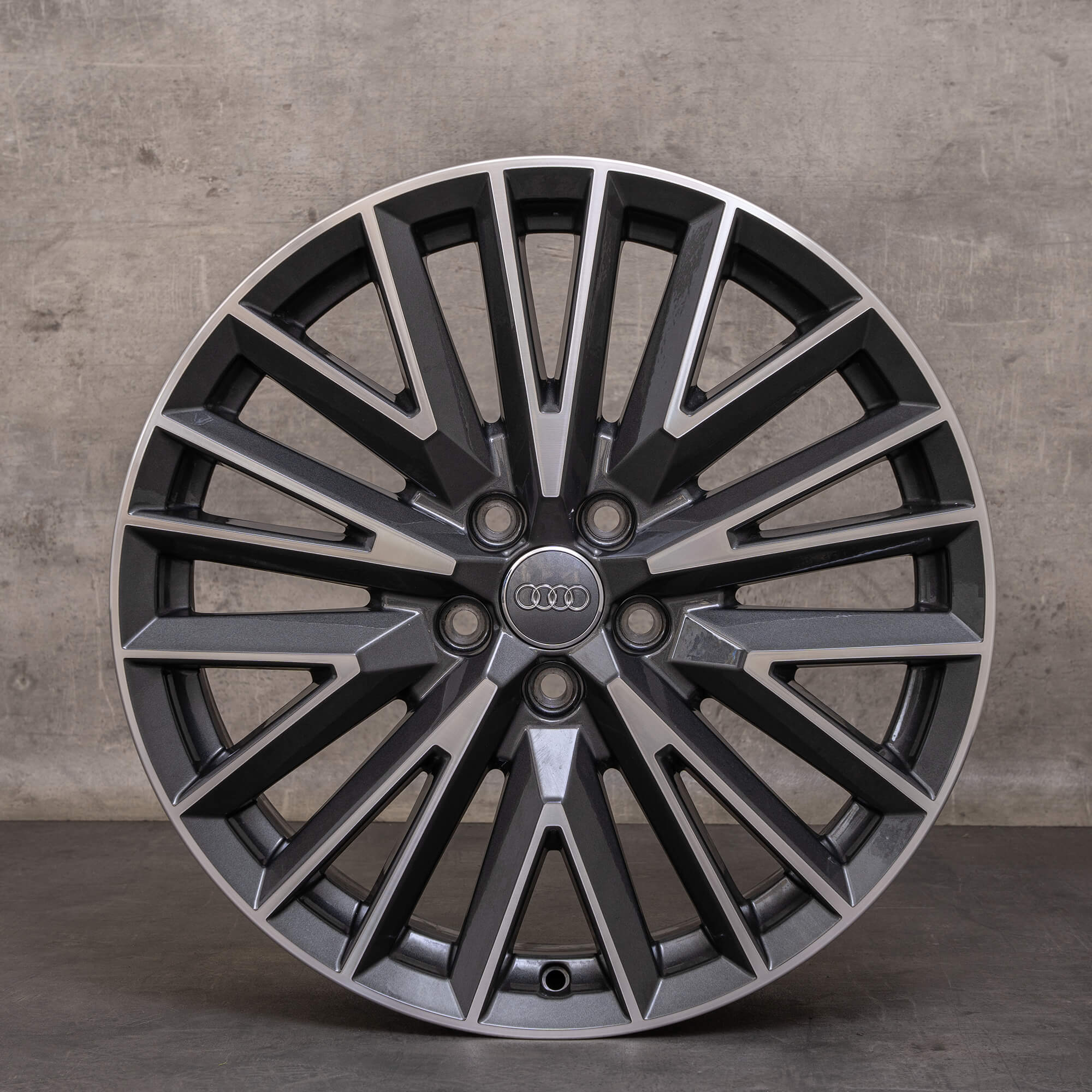 OEM Audi Q3 rims 19 inch II F3 alloy 83A601025L 20 spoke V Design