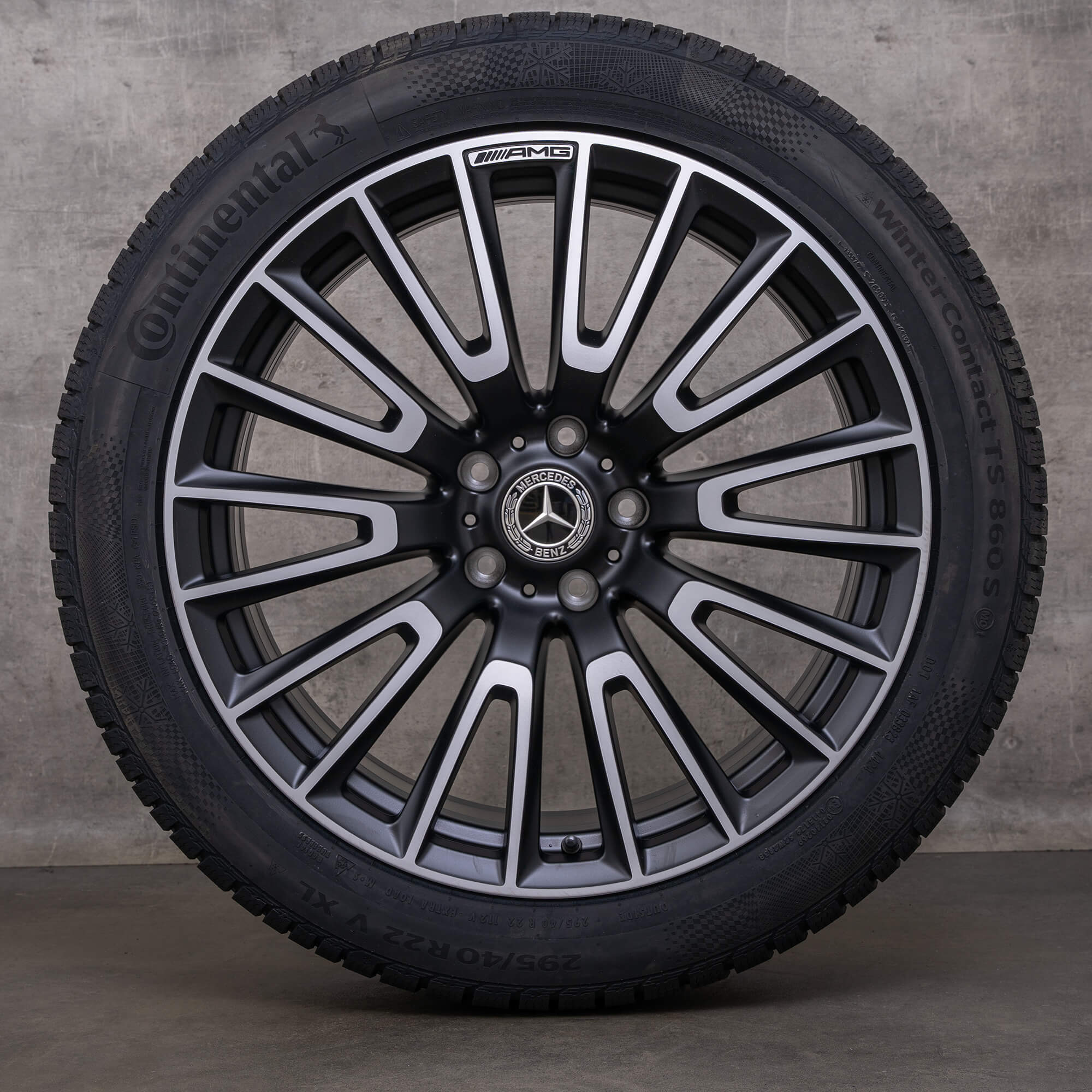 Oryginał Mercedes Benz Klasa G 63 AMG koła zimowe 22 cale W465 W463A Felgi A4654011000 czarne satynowe polerowane NOWOŚĆ