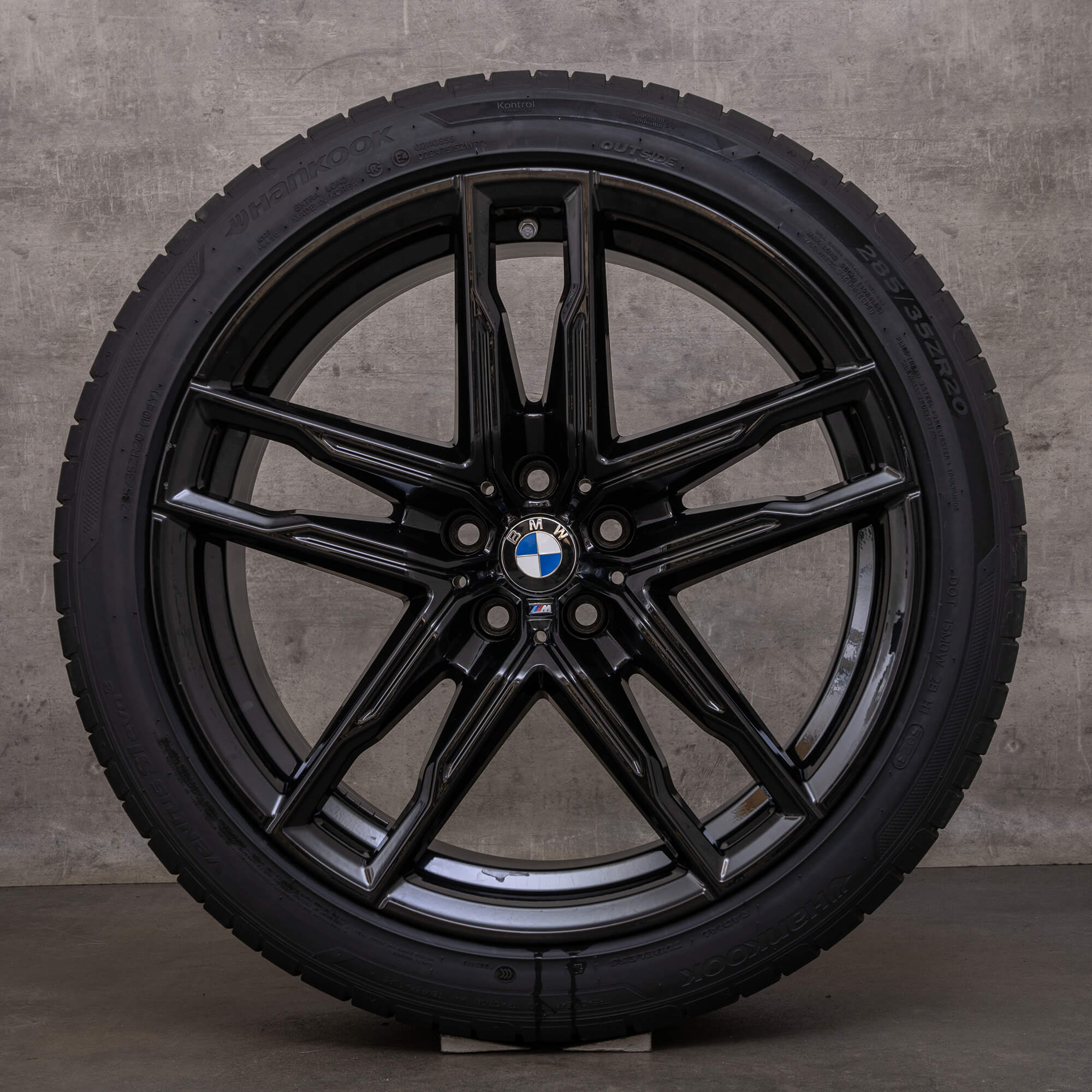 Original BMW M5 M8 Llantas 20 pulgadas F90 F91 F92 F93 Gran Coupé llantas de verano Styling 810 M 8089566 negro