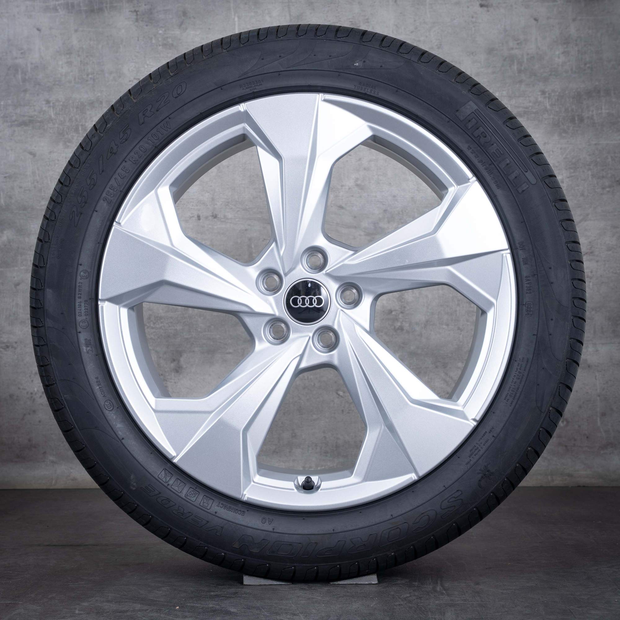 Oem Audi Q5 SQ5 jantes 20 pouces FY pneus été 80A601025BL argent brillant