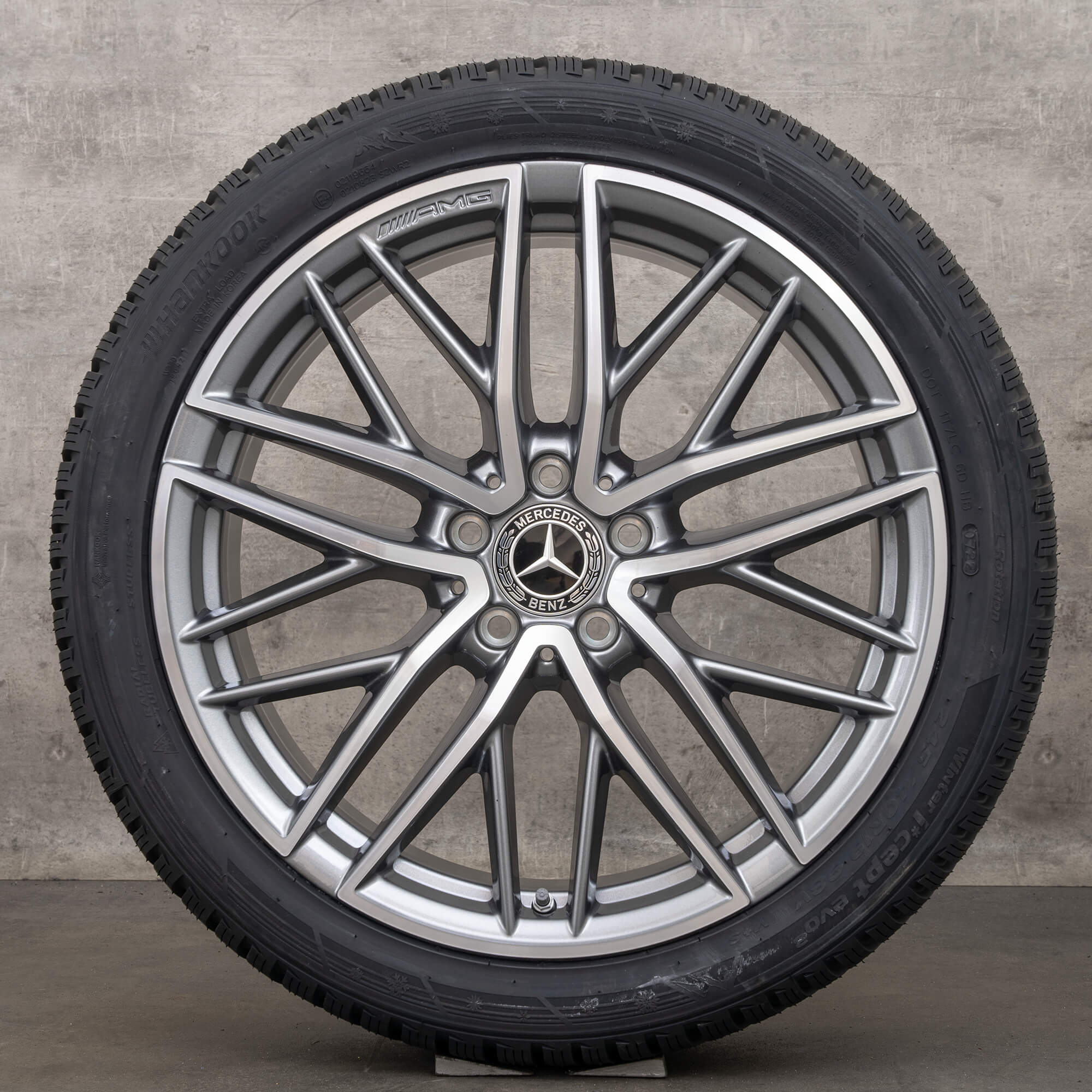 Llantas originales AMG Mercedes Benz Clase C C43 de 19 pulgadas W206 S206 invierno A2064012300 A2064012400 Neumáticos NUEVO