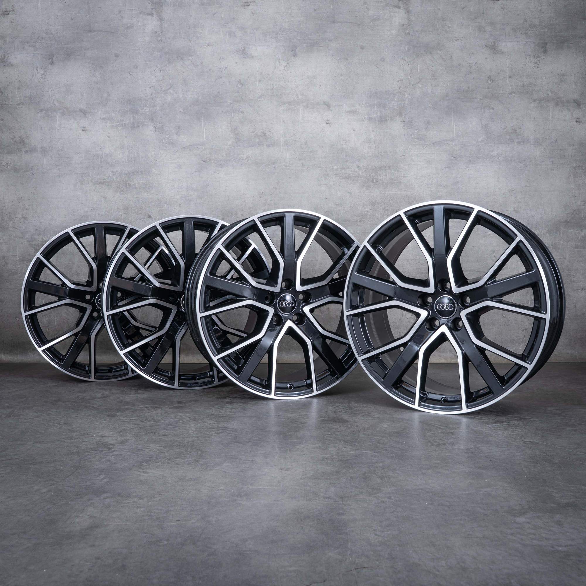 Oryginalne felgi Audi A8 S8 20 cali 4N D5 4N0601025AA Performance granit polerowane