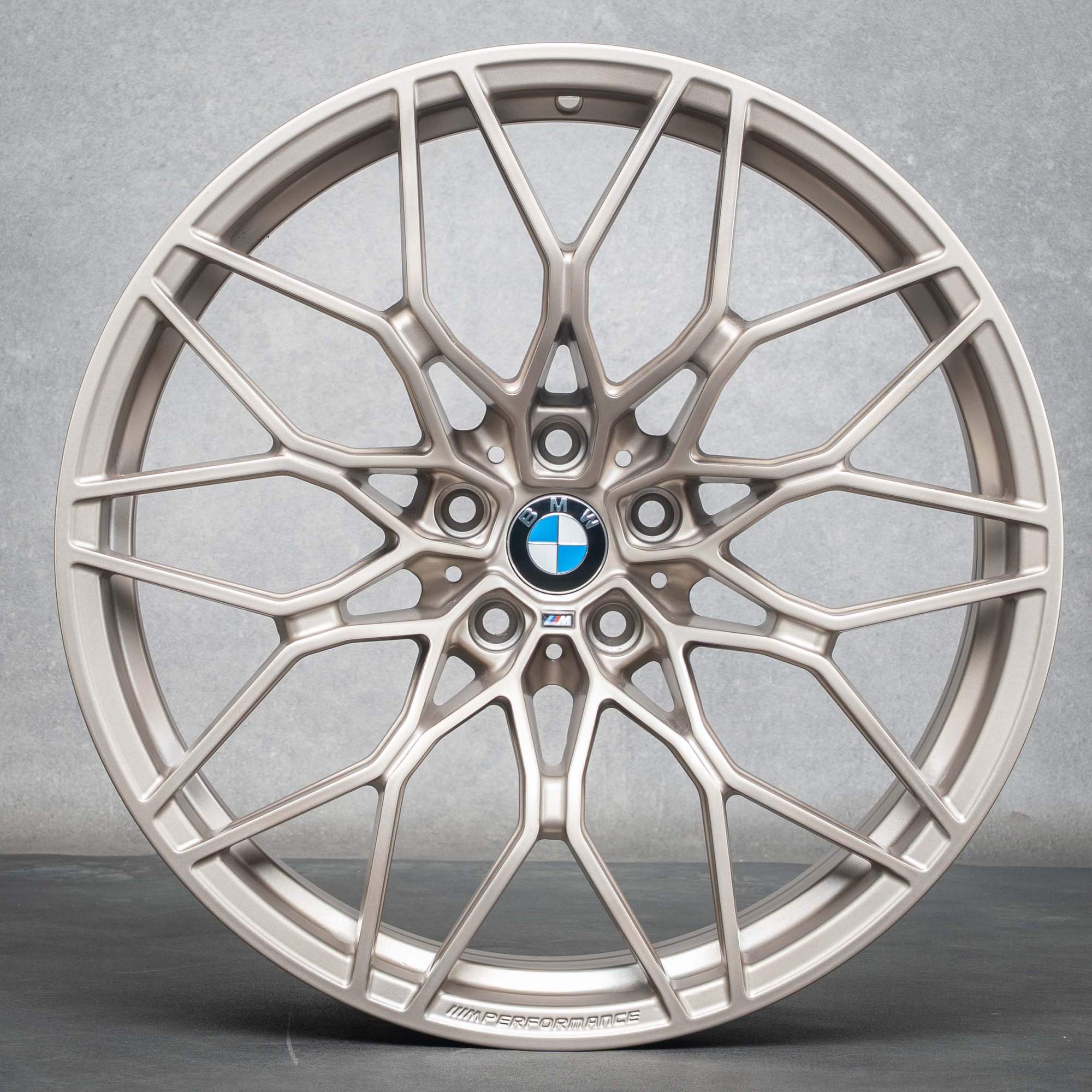 Oryginalne felgi BMW M2 M3 M4 20 21 cali G87 G80 G82 G83 Styling 1000 M 8746991 8746992 złoty brąz mat