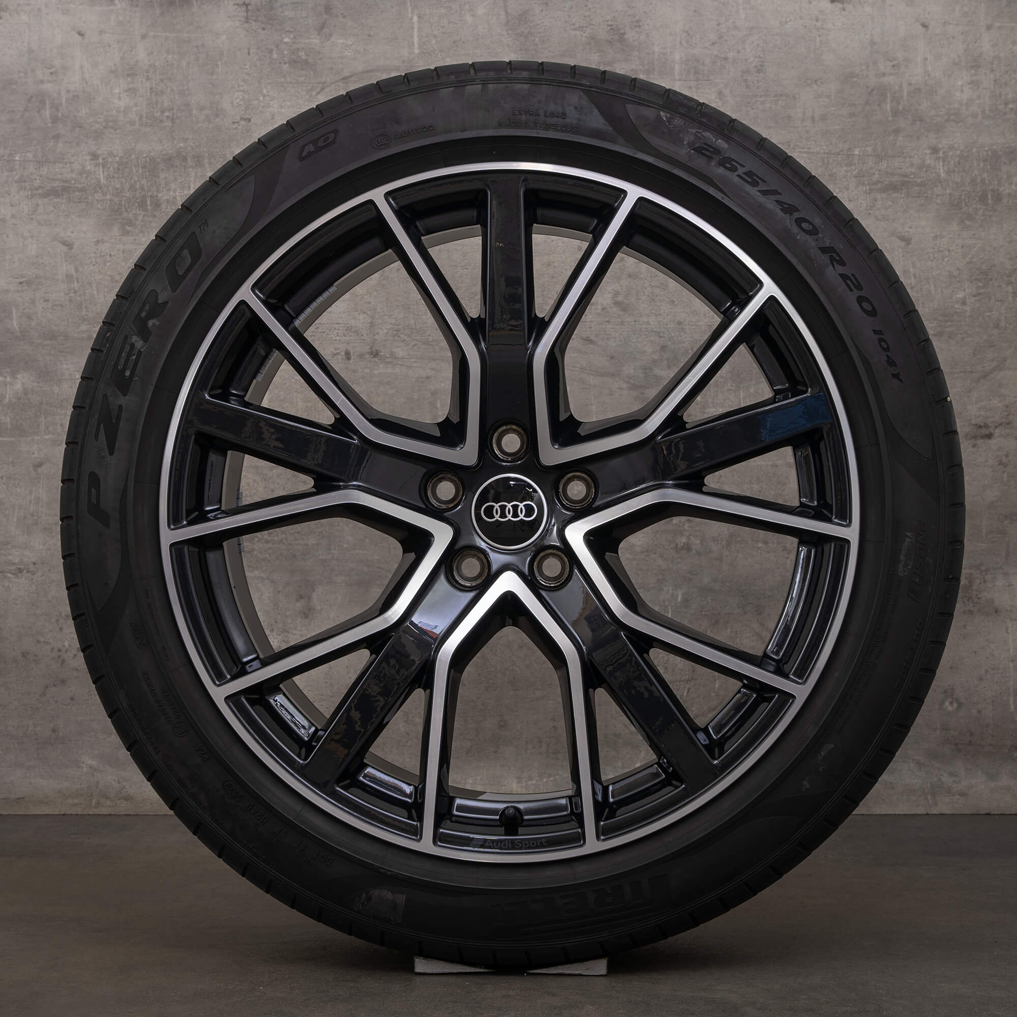 OEM Audi A8 S8 rims 20 inch 4N D5 summer tires 4N0601025AA