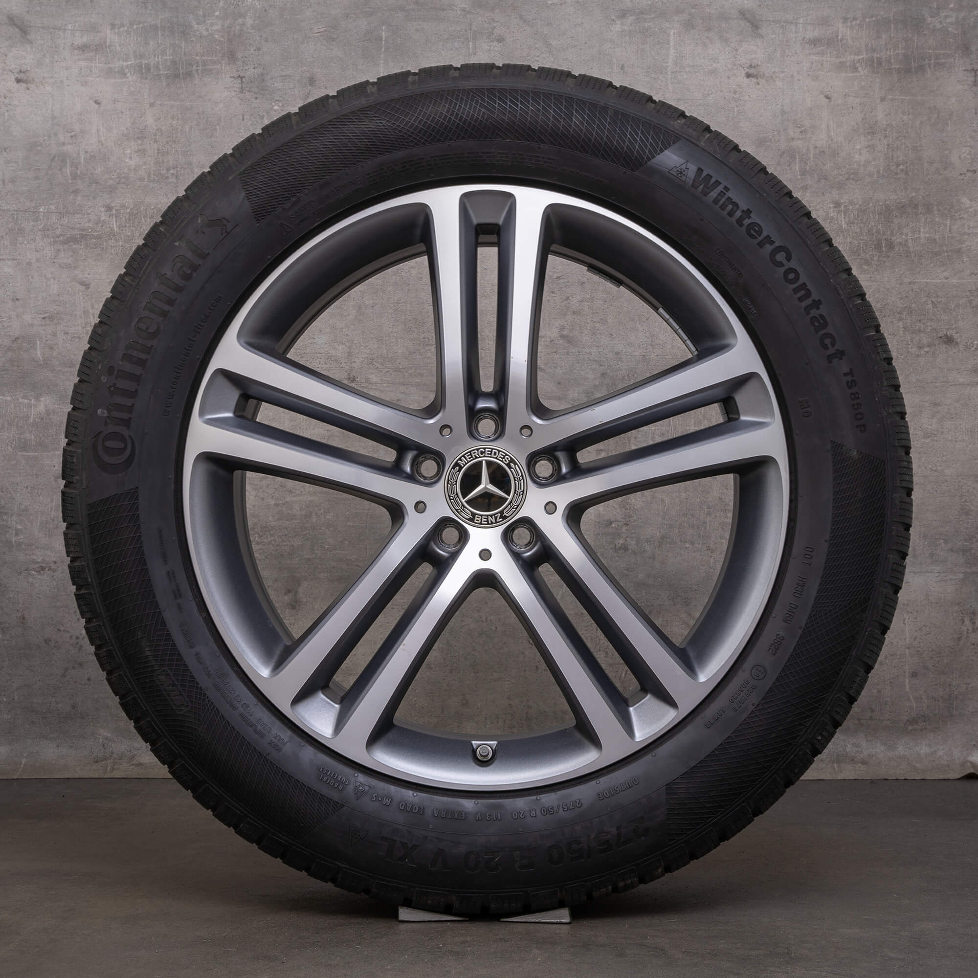 Oryginał Mercedes Benz GLE koła zimowe 20 cali X167 SUV C167 Coupe felgi A1674012400 A1674012500 himalaya szary mat polerowane