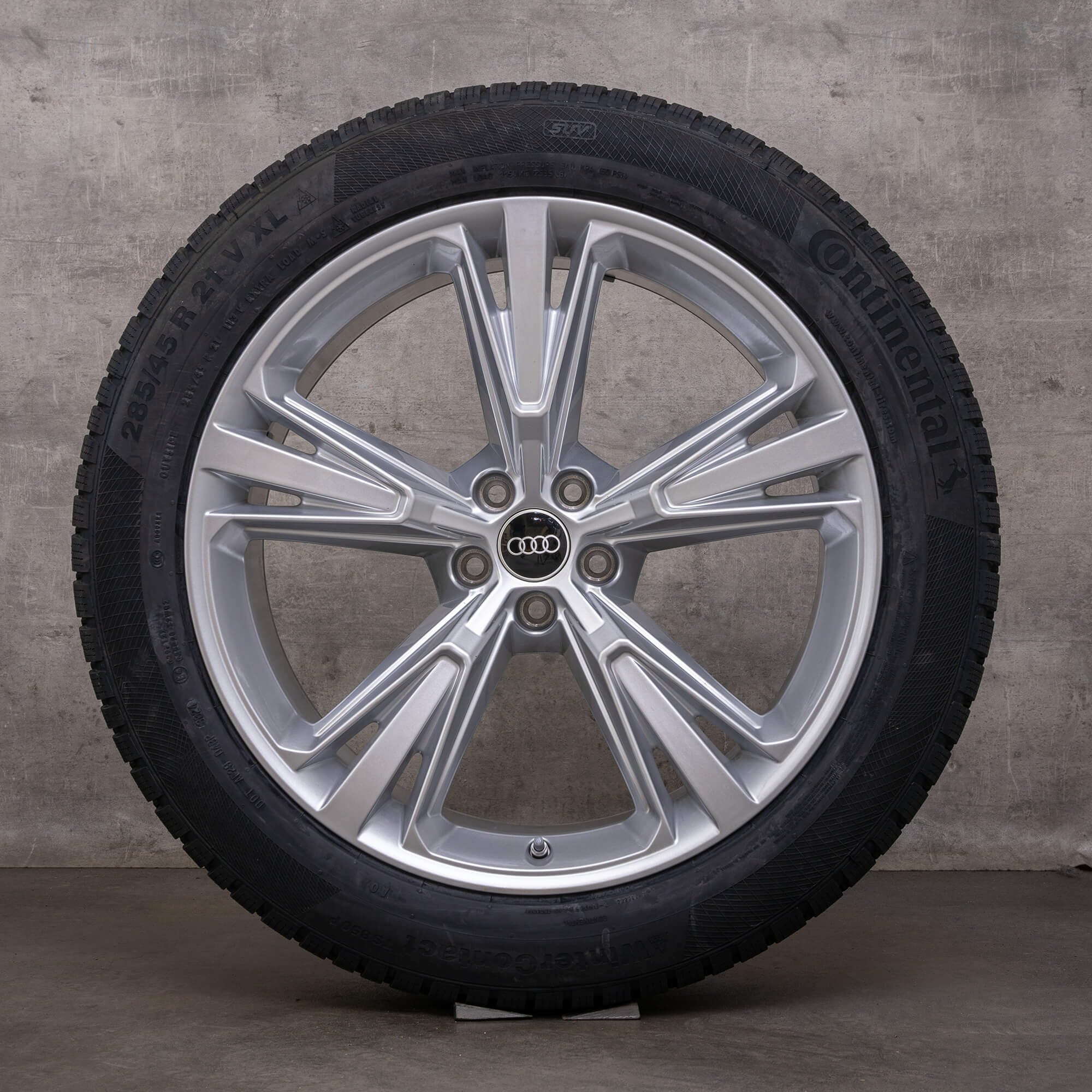 OEM Audi Q8 SQ8 winter wheels 21inch 4M rims 4M8601025M Glossy Silver