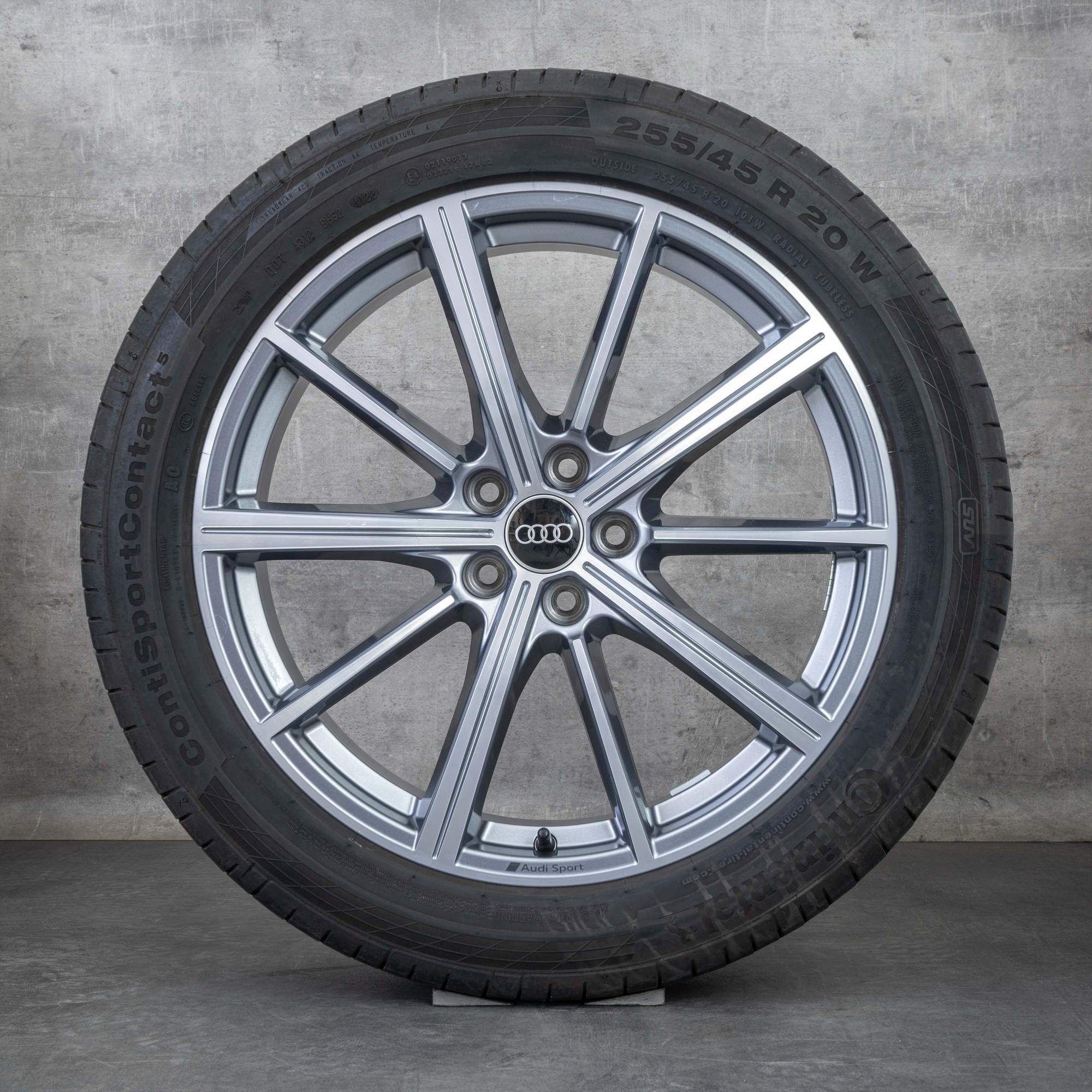 Oem Audi Q5 SQ5 jantes 20 pouces FY pneus été 80A601025AP anthracite poli