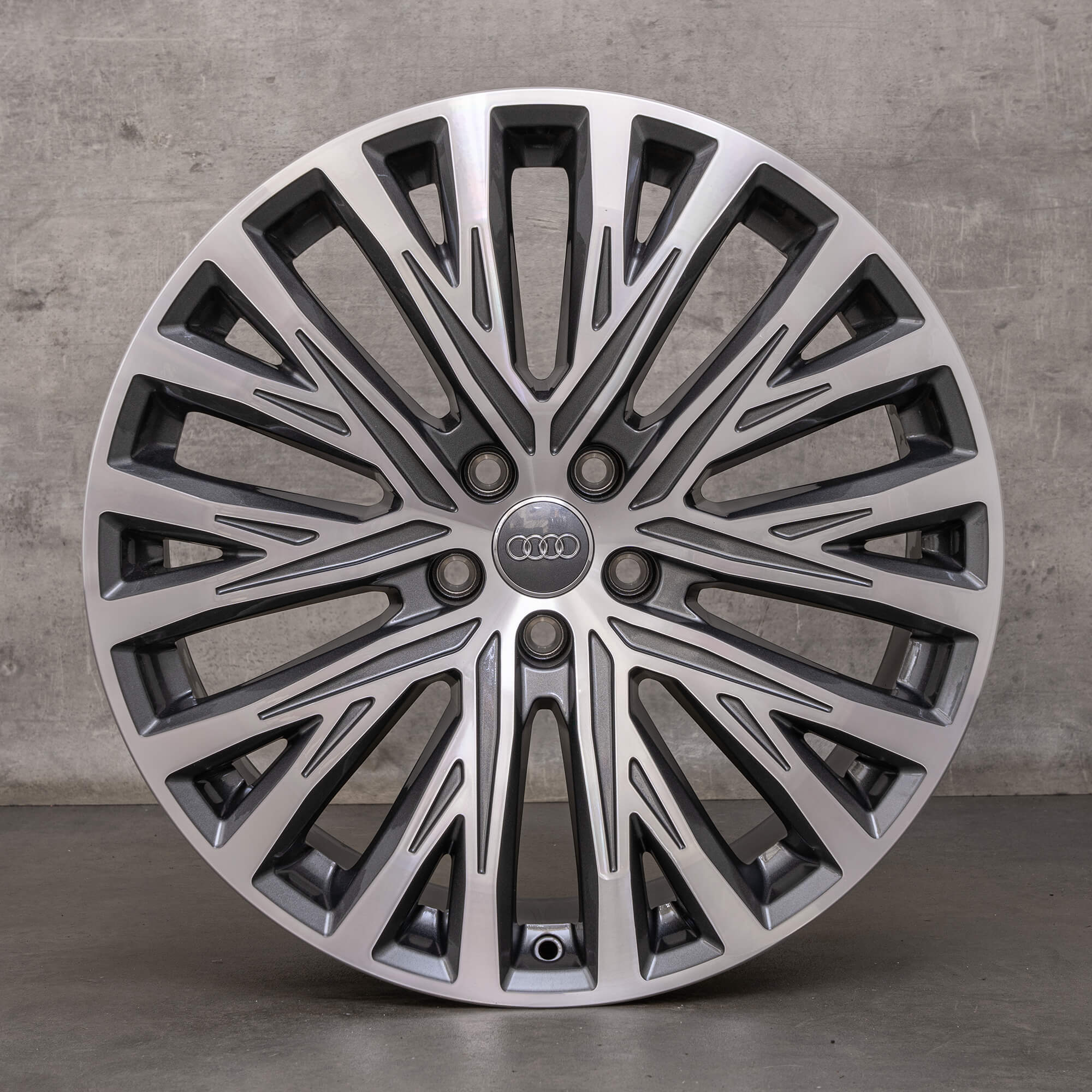 OEM Audi A8 S8 rims 20 inch 4N D5 4N0601025BF anthracite polished