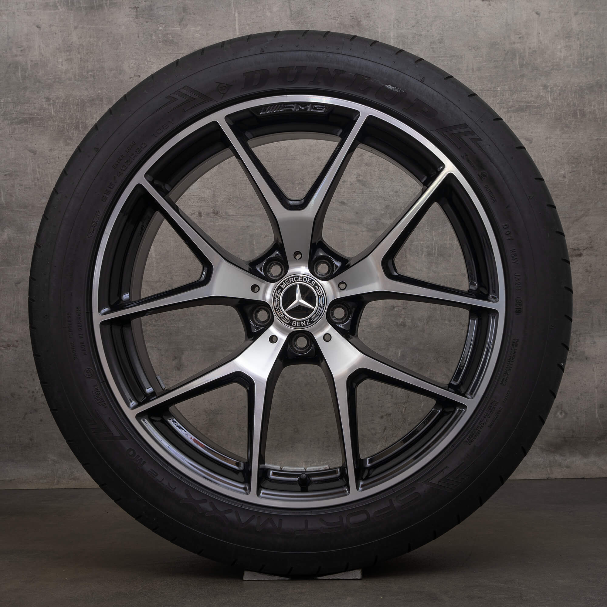 Genuine Mercedes Benz GLC & 43 AMG ruote 20 pollici X253 C253 estive A2534015500 A2534015600 nero lucido girato