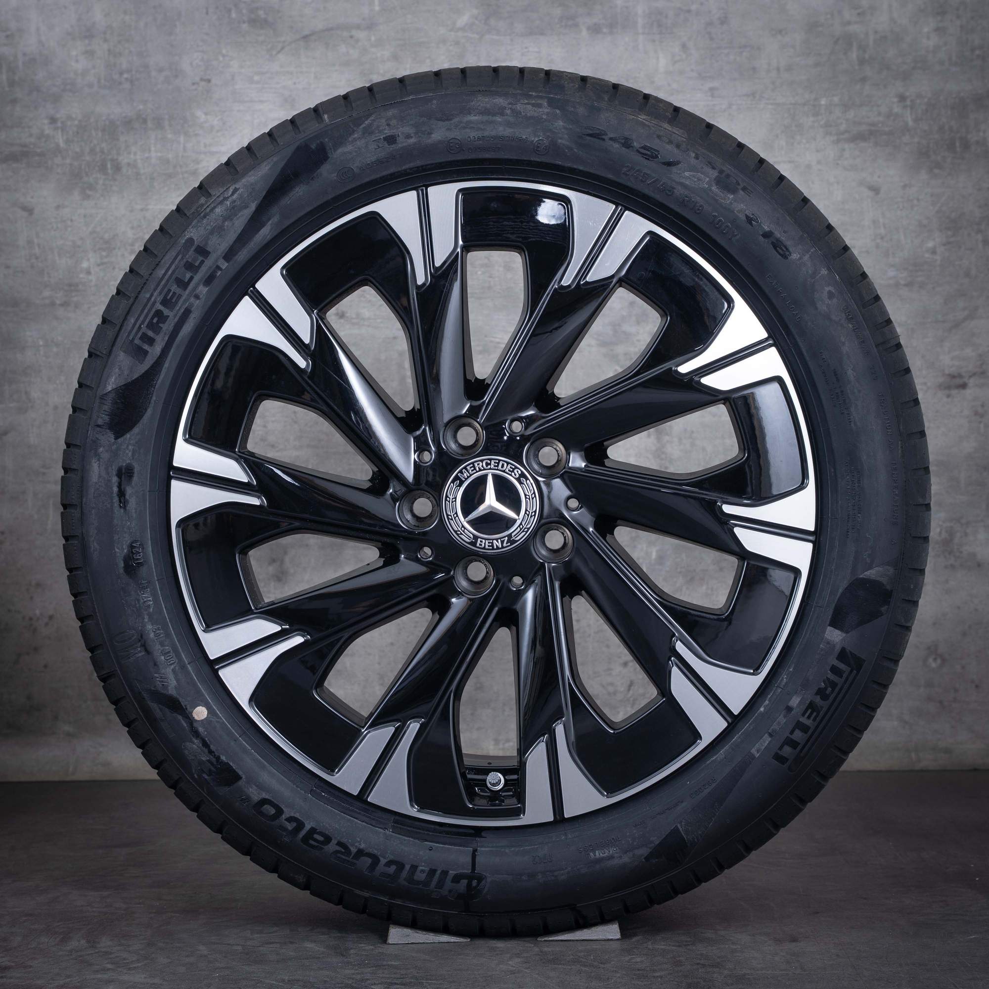Oryginał Mercedes Benz Klasa V koła 18 cali W447 letnie A4484011500 czarne polerowane NOWOŚĆ