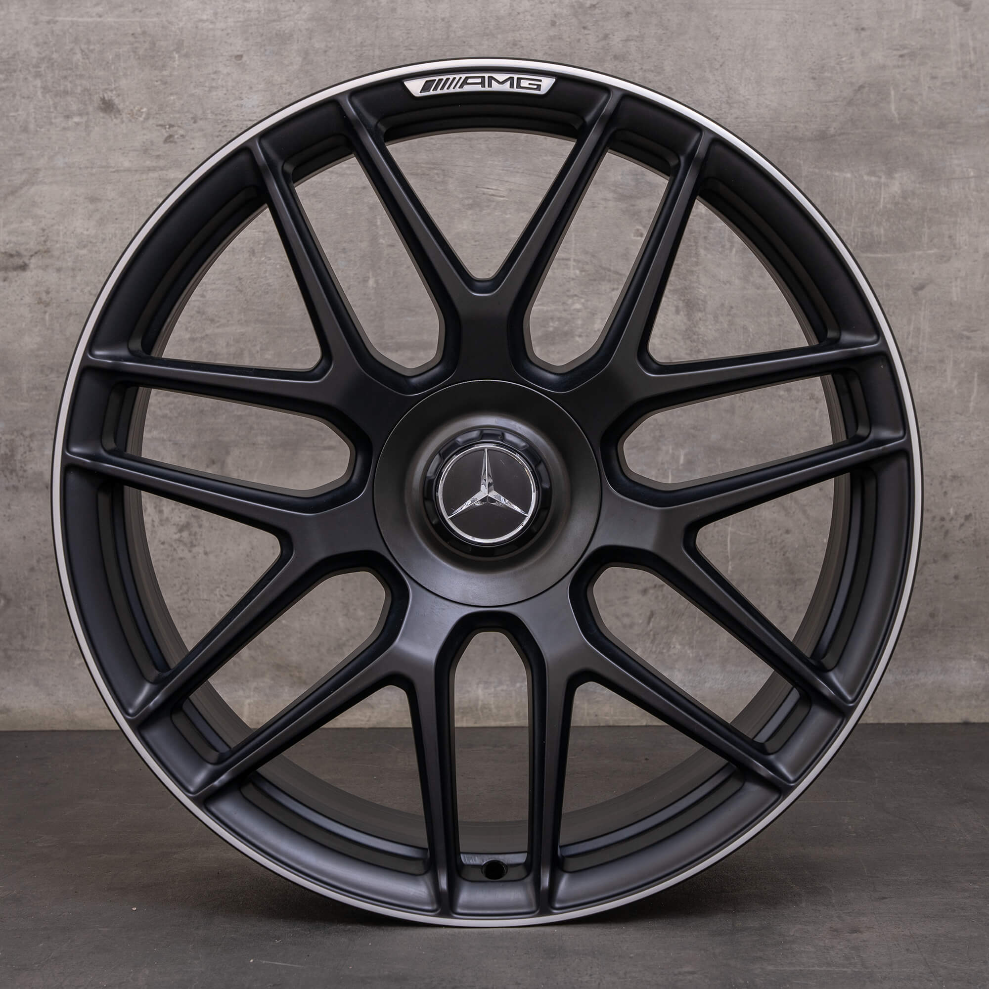 Orijinal Mercedes Benz S-Serisi S63 S65 AMG jantlar 20 inç W222 A217 C217 A2224014200 A2224014300 Alüminyum siyah mat parlak tornalanmış