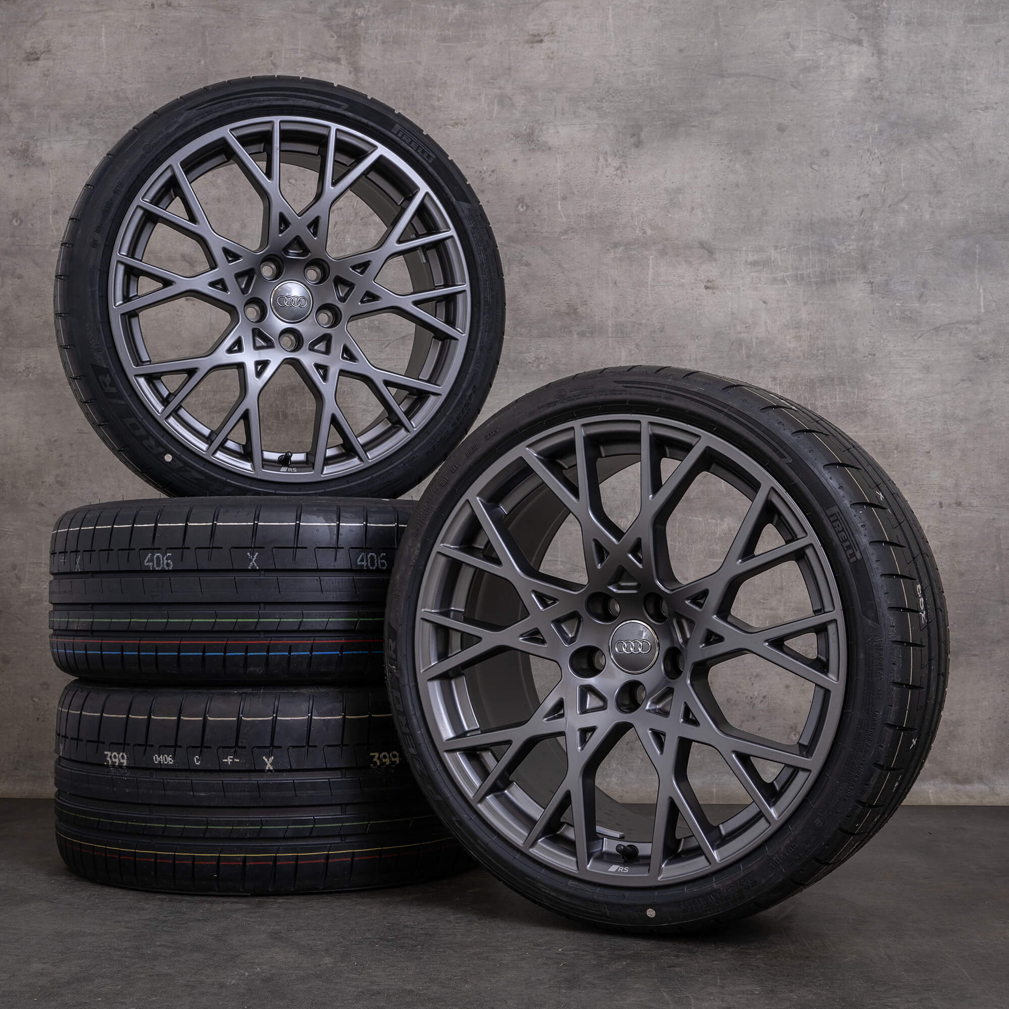 Original Audi RS3 Winterräder 19 Zoll 8Y Felgen 8Y0601025DF 8Y0601025DB titan matt NEU