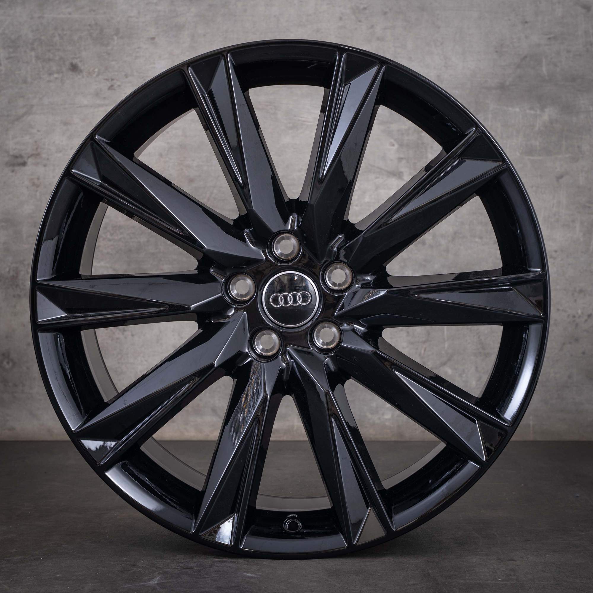 Original Audi e-tron Q8 Winterräder 20 Zoll GE Felgen Lamina 4KE071490A schwarz glanz NEU - Rad 1 von 4