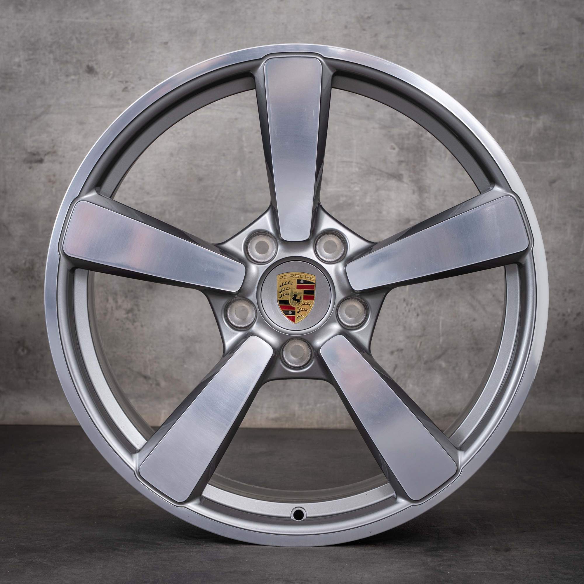 Original Porsche 992 I Felgen 20 21 Zoll Carrera C2 C4 GTS Exclusive 992601025BE 992601025L platinsilber glanzgedreht