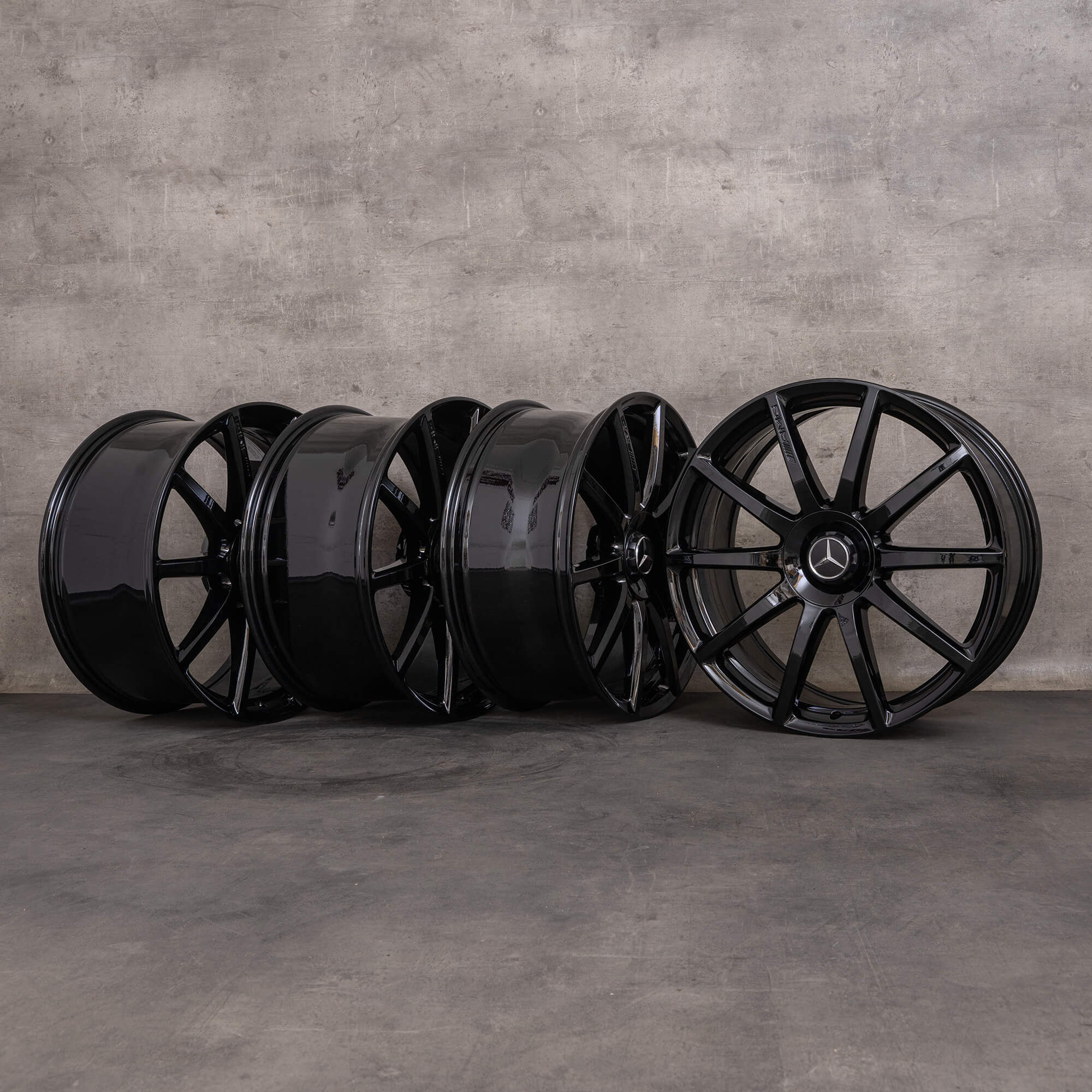 Originale Mercedes Benz S-Klasse S63 S65 AMG fælge 20 tommer W222 C217 A217 A2224010600 A2224010700 sort blank