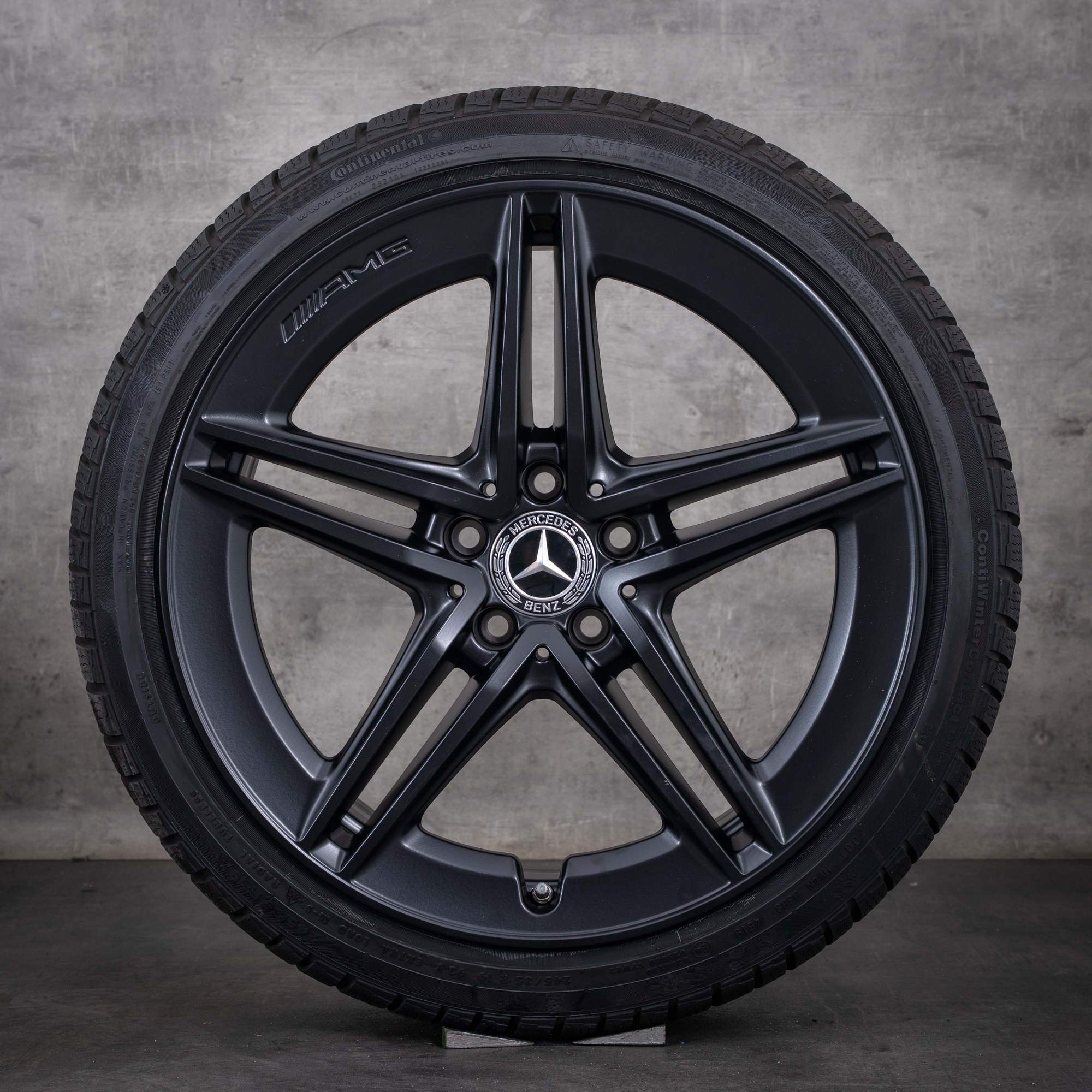 Originální zimní kola Mercedes-Benz Třídy A A 45 CLA 45 AMG 19 palců W177 X118 C118 disky A1774012300 matná černá