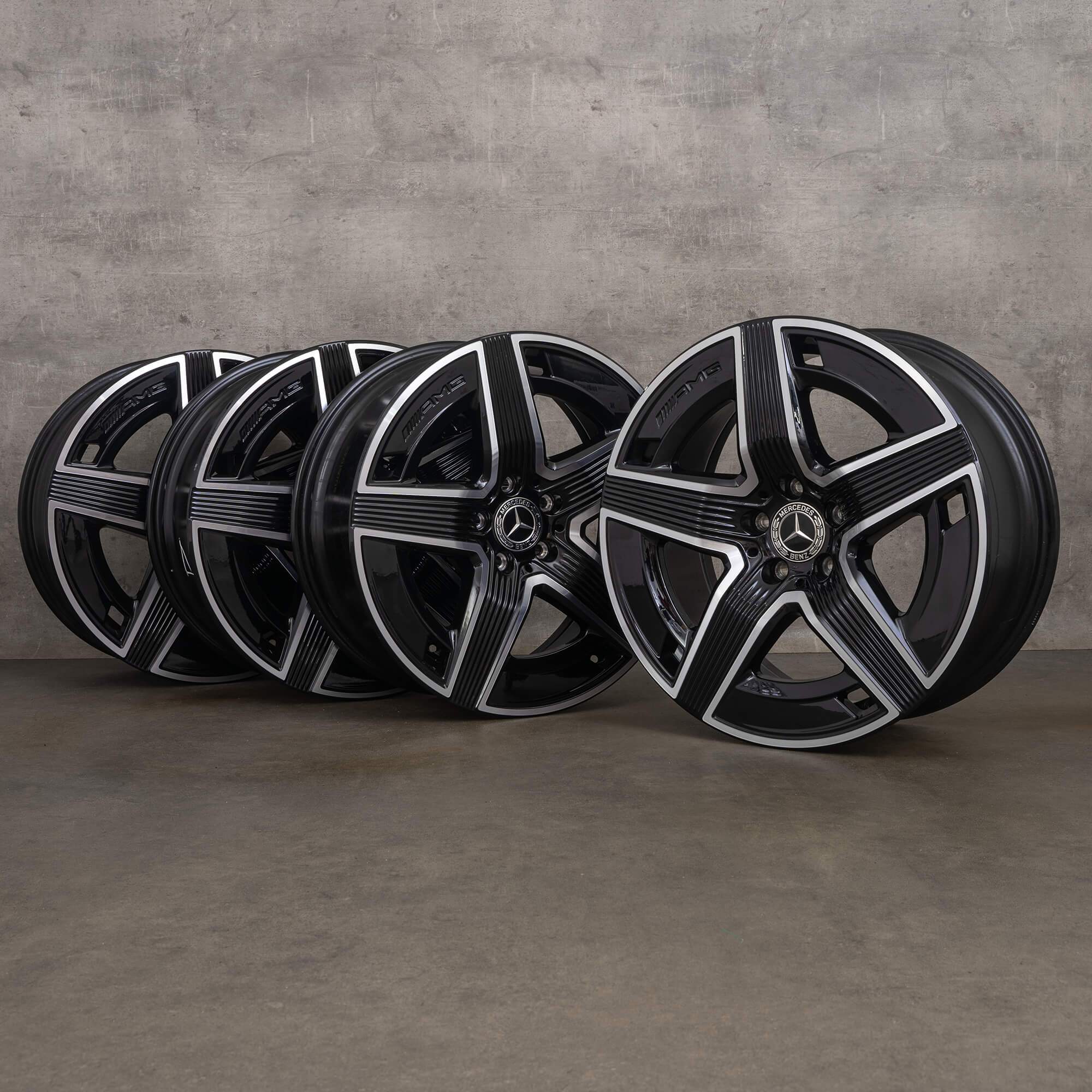 OEM Mercedes GLC X254 19 inch rims A2544010400 A2544010500 black