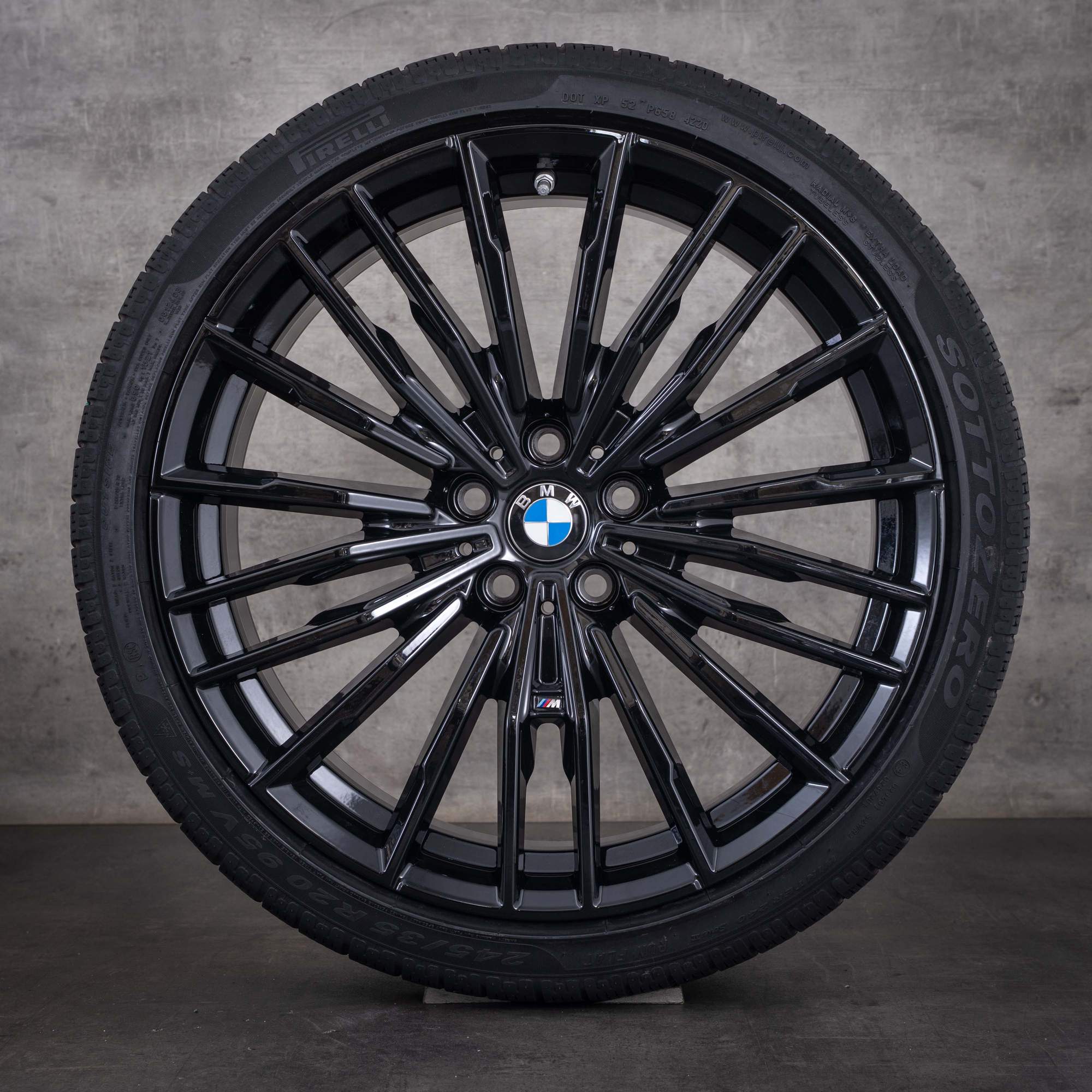 Alkuperäiset BMW 5- ja 8-sarjan talvirenkaat 20 tuumaa G30 G31 G14 G15 G16 vanteet Styling 729 M 8072025 8072026 jet black