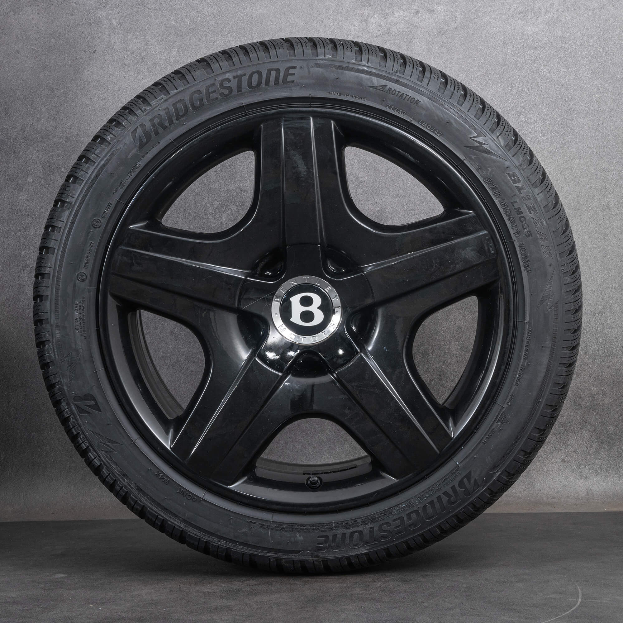 Originales Bentley ruedas de invierno llantas 19 pulgadas Flying Spur Continental GT GTC 3W0601025J negro