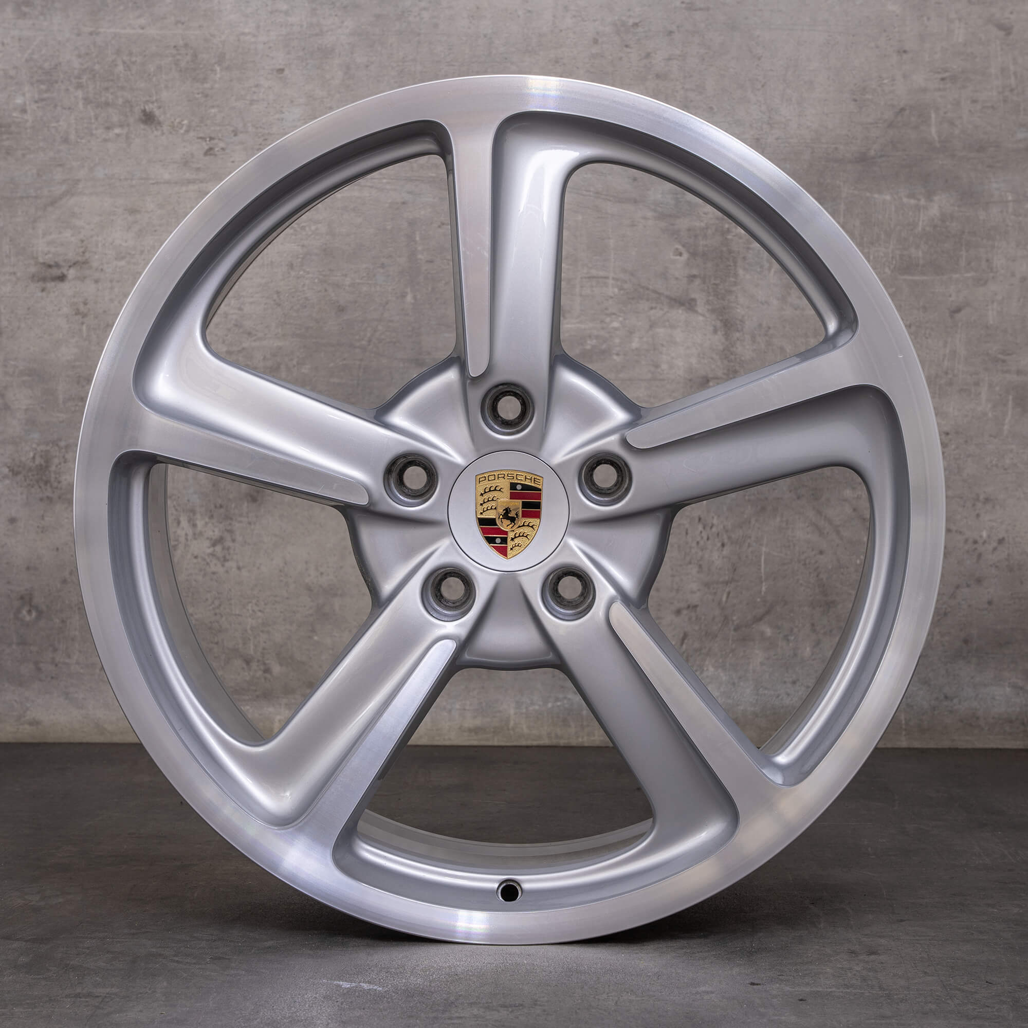 Original Porsche 911 Felgen 20 Zoll 991 C2 99136216240 99136216740 GT-silber glanzgedreht