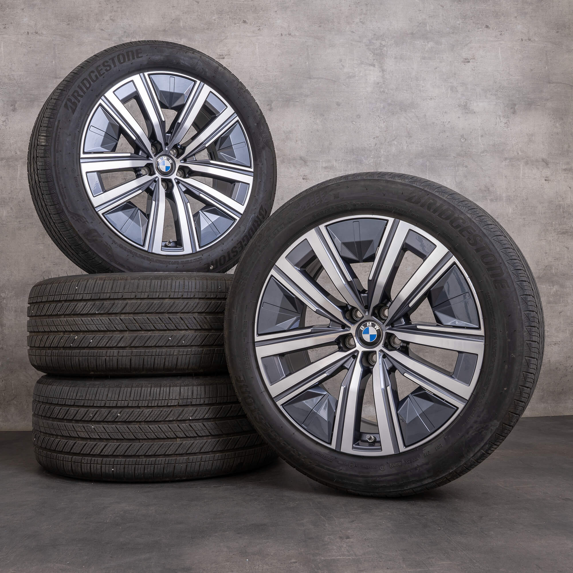 Original BMW 7er i7 Felgen 19 Zoll G70 Winterräder Styling 904 5A19DE3 schwarz glanzgedreht