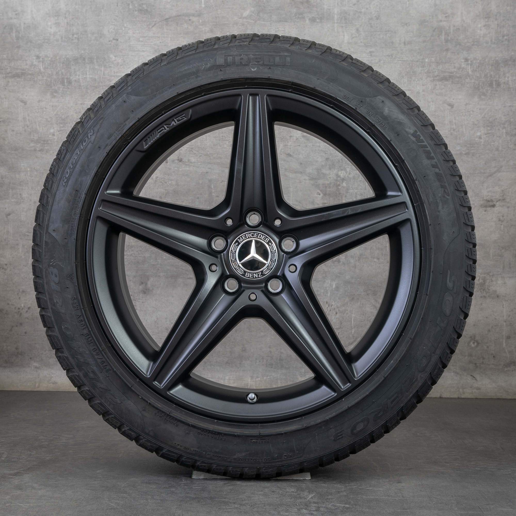 Oryginał Mercedes Benz Klasa E AMG koła zimowe 18 cali W213 S213 A238 C238 E300 felgi A2134011800 A2134011900 czarny mat