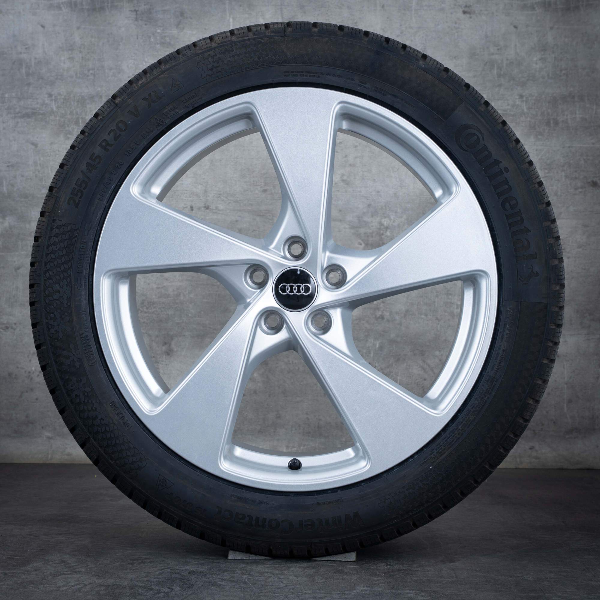 Oryginał Audi Q5 SQ5 koła zimowe 20 cali Felgi FY GU 8MA601025G srebrne błyszczące