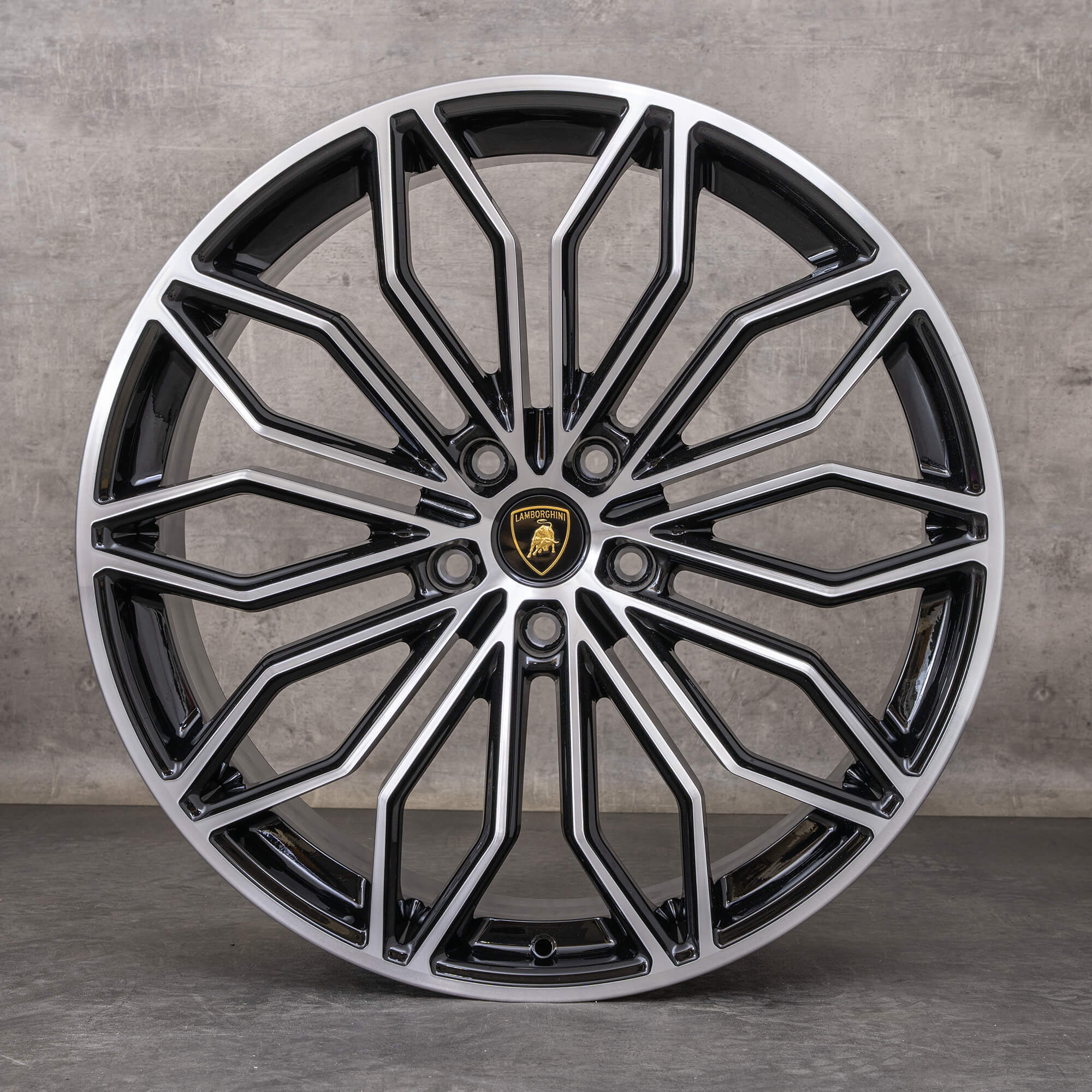 Oryginalne felgi Lamborghini Urus 23 cale Galanthus 4ML601025CG 4ML601025CH czarne Polerowane NOWOŚĆ