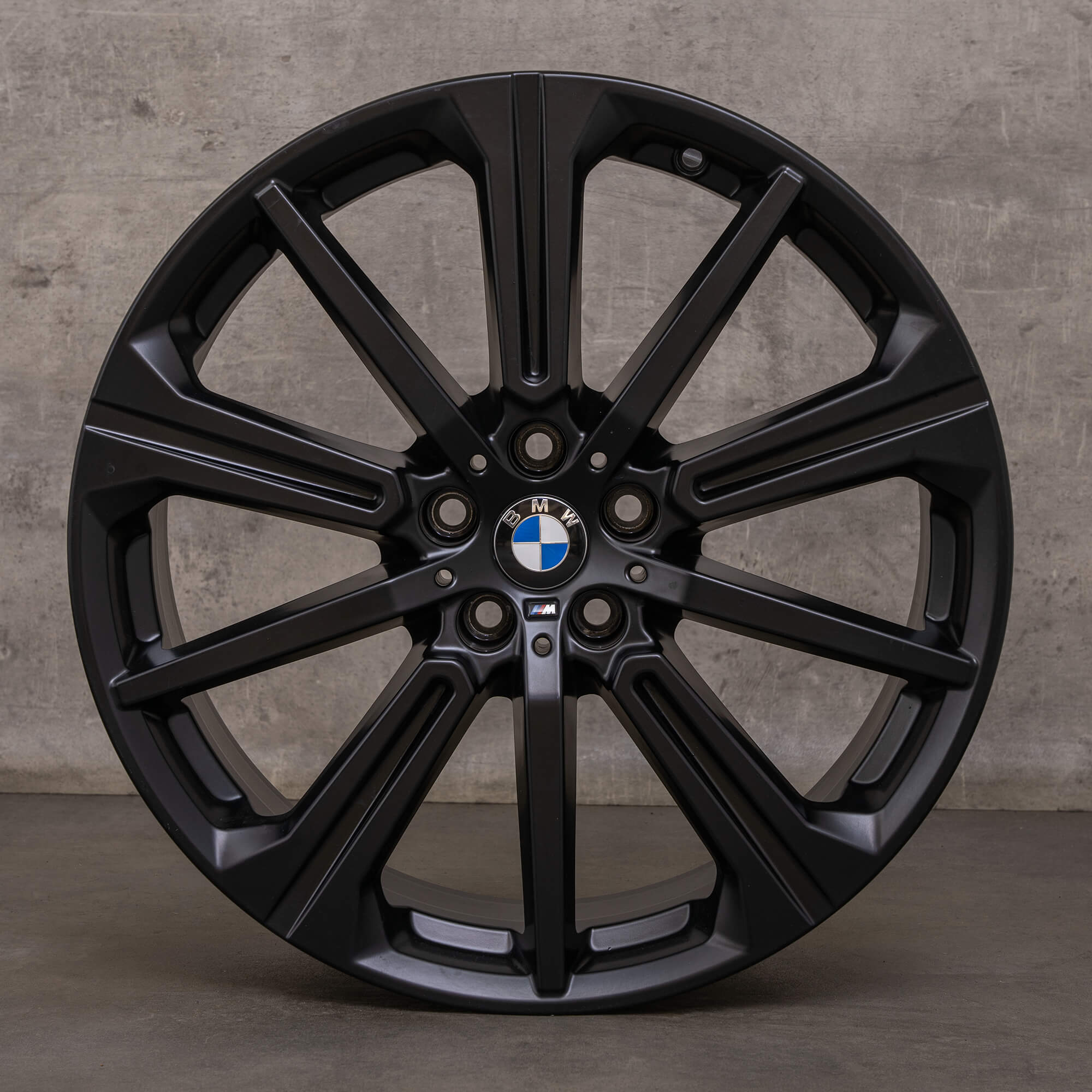 Jantes originais BMW X5 X6 de 20 polegadas G05 G06 Styling 748 M 6883765 preto mate
