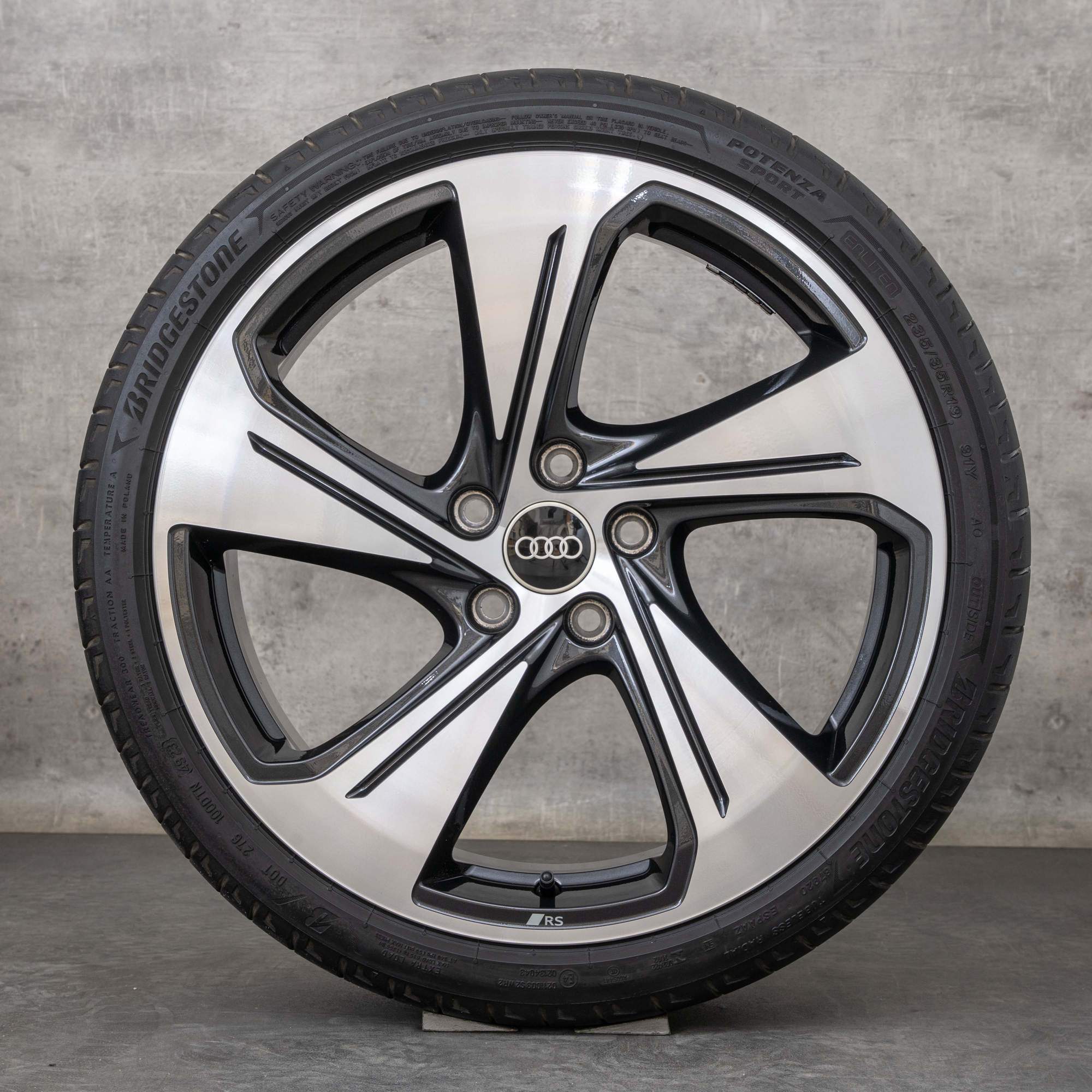 Llantas originales Audi A3 S3 19 pulgadas 8Y 8V ruedas de verano 8Y0601025CG granito pulido