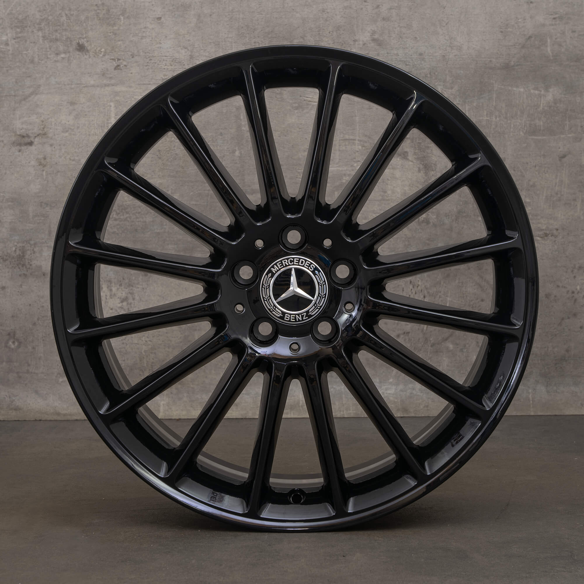 Original Mercedes Benz V-Klasse Vito Viano W447 19 Zoll Felgen A4474012700 schwarz glanz