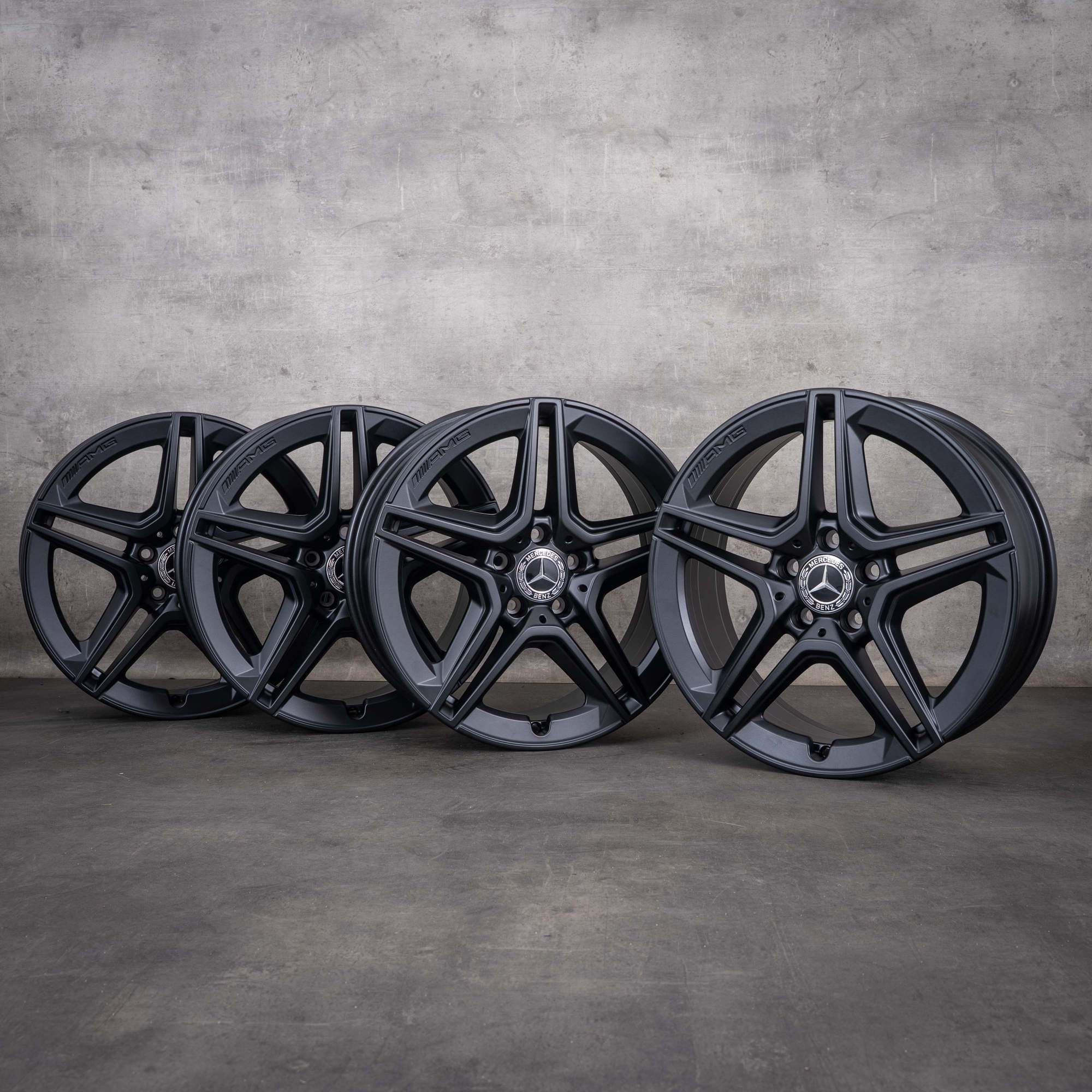 Originální disky Mercedes-Benz třídy A Třídy B CLA AMG 18 palců W177 V177 W247 X118 C118 A1774011500 matná černá