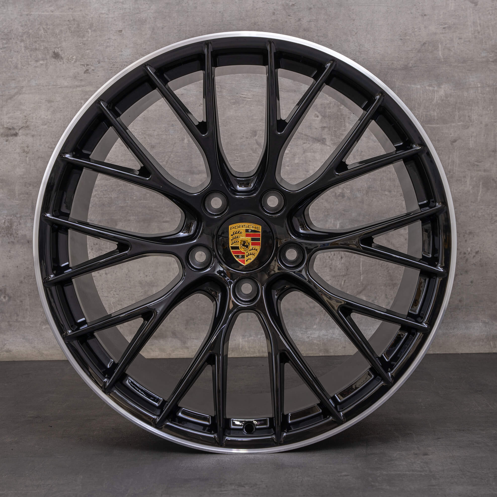 Alkuperäiset Porsche 911 vanteet 20 tuuman 991 II Carrera 4 & 4S 99136271200 99136276005 musta Kiillotettu UUTUUS