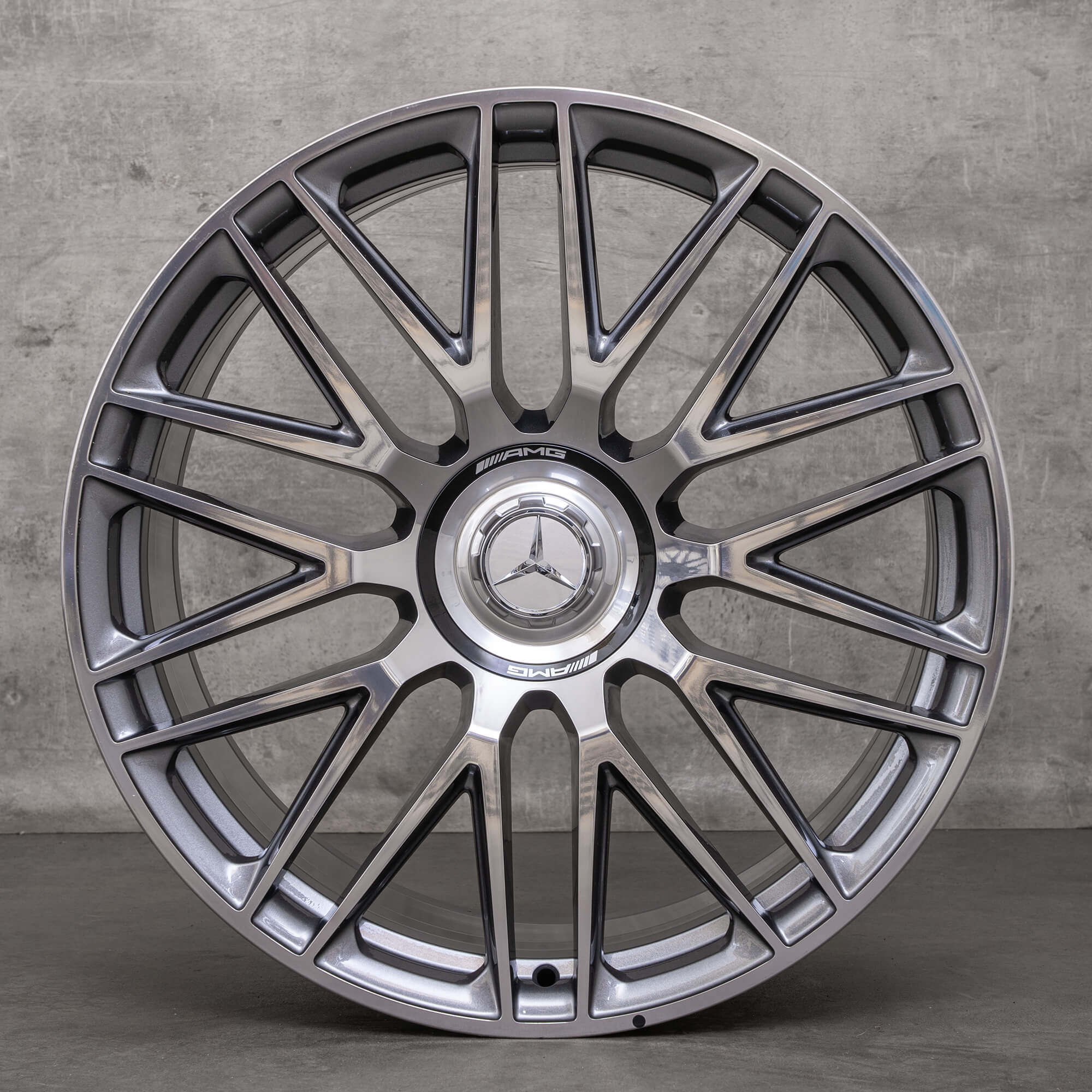 Original Mercedes Benz SL 43 55 63 S E Performance 4Matic+ AMG fælge 21 tommer R232 A2324012900 A2324013000 himalaya grey glossy turned NEW