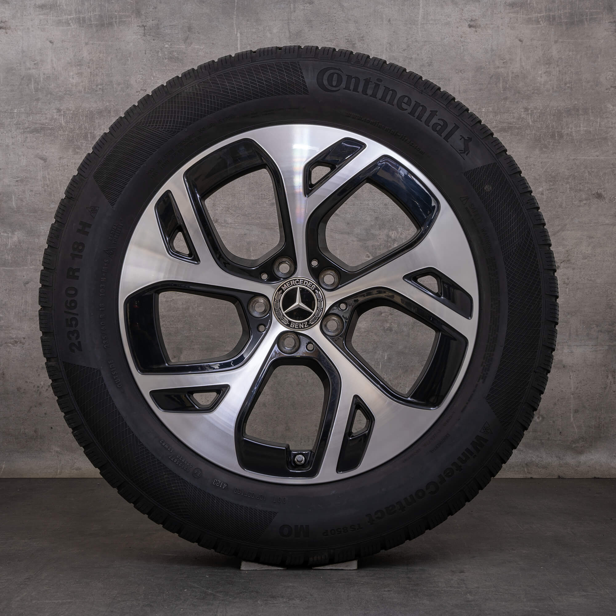 Alkuperäiset Mercedes Benz GLC talvirenkaat 18 tuuman C254 X254 & Hybridit A2544010100 A2544014700 musta kiillotettu