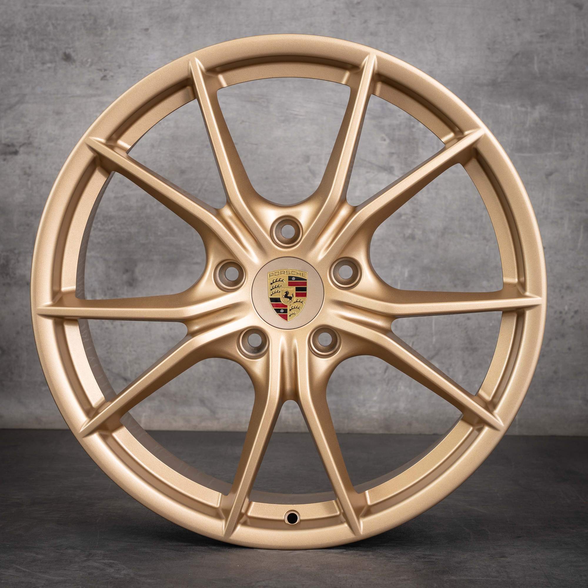 Oryginalne felgi Porsche Boxster Cayman 982 20 cali 718 982601025H 982601025J aurum matt