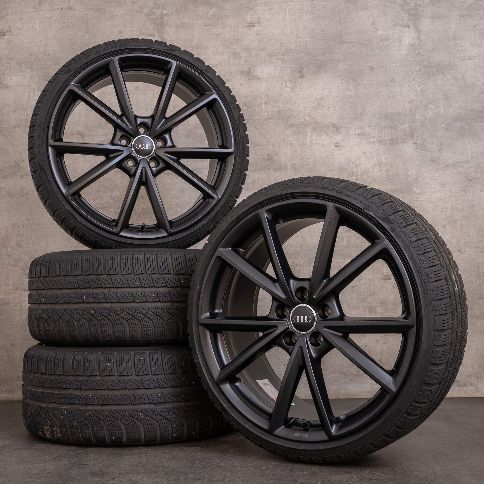 Original Audi TT TTS TTRS fälgar 20 tum 8S FV sommarhjul 8S0601025P svart matt