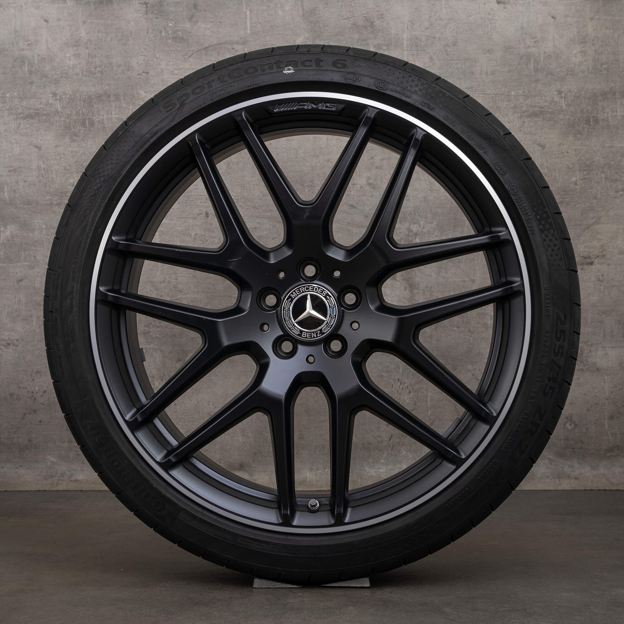Oryginał Mercedes Benz GLA GLB AMG 35 45 felgi 21 cali H247 X247 koła letnie A2474012300 czarny satyna Polerowane