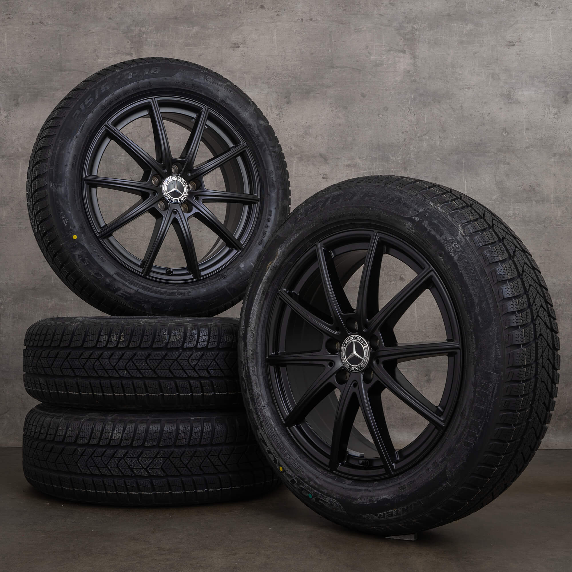 メルセデス 215/60R18 冬用タイヤセット GLA GLB OEM Mercedes Benz GLA GLB winter wheels 18 inch H247 X247 rims