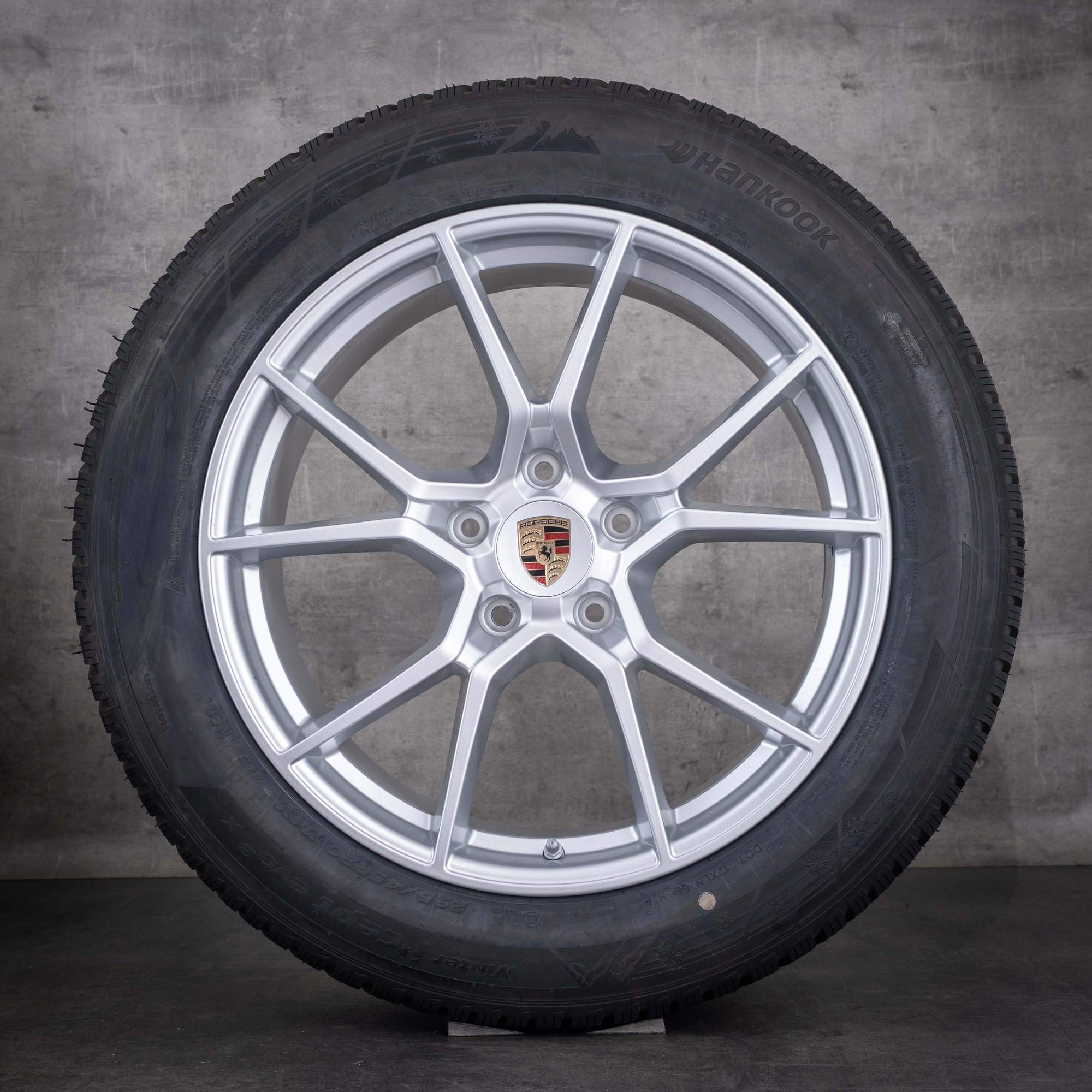Original Porsche Cayenne Winterräder 20 Zoll E3 9YA II Felgen 9Y0044603B silber glanz NEU