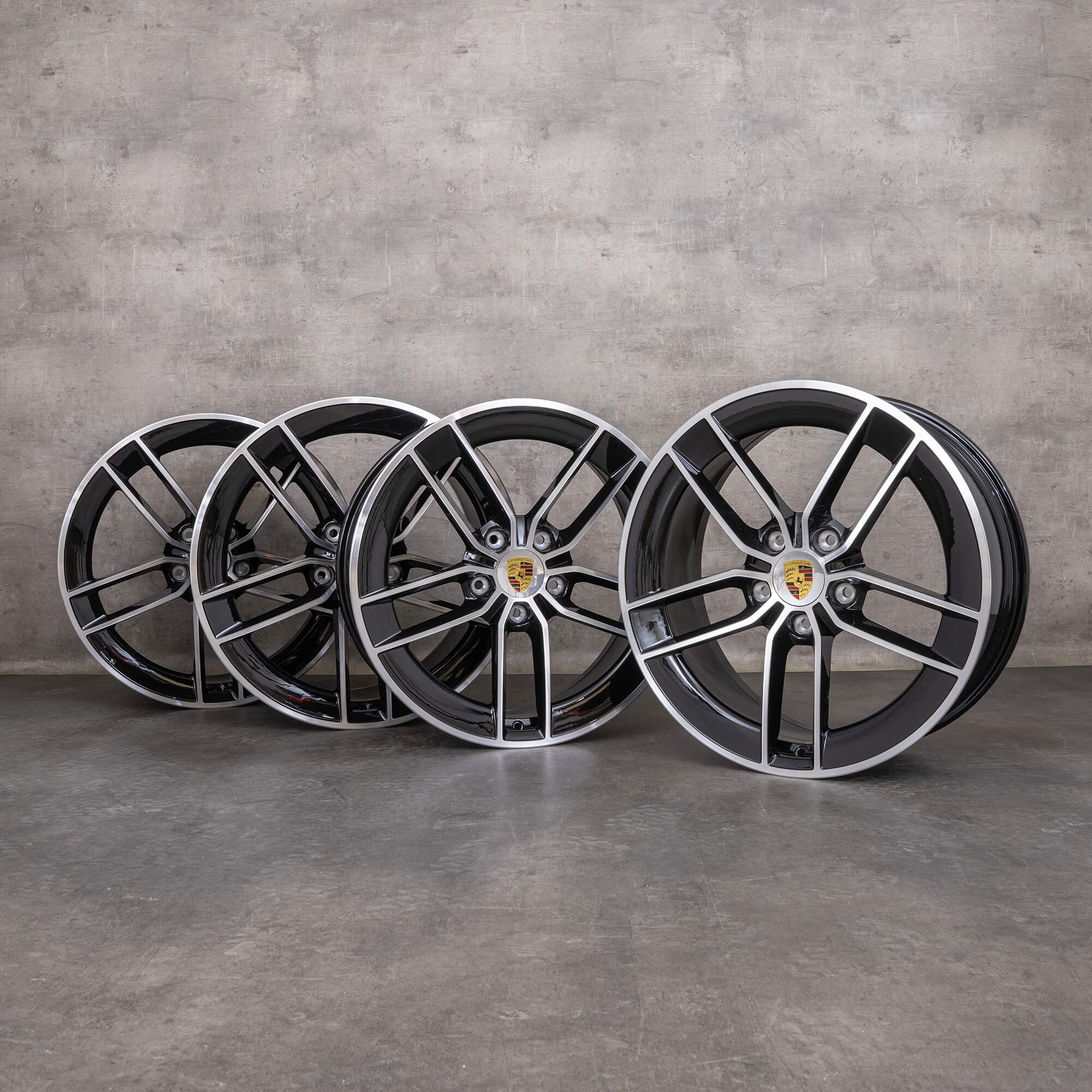 Originele Porsche 911 velgen 20 21 inch 992 II 992601025ET 992601025GG zwart glans NIEUW